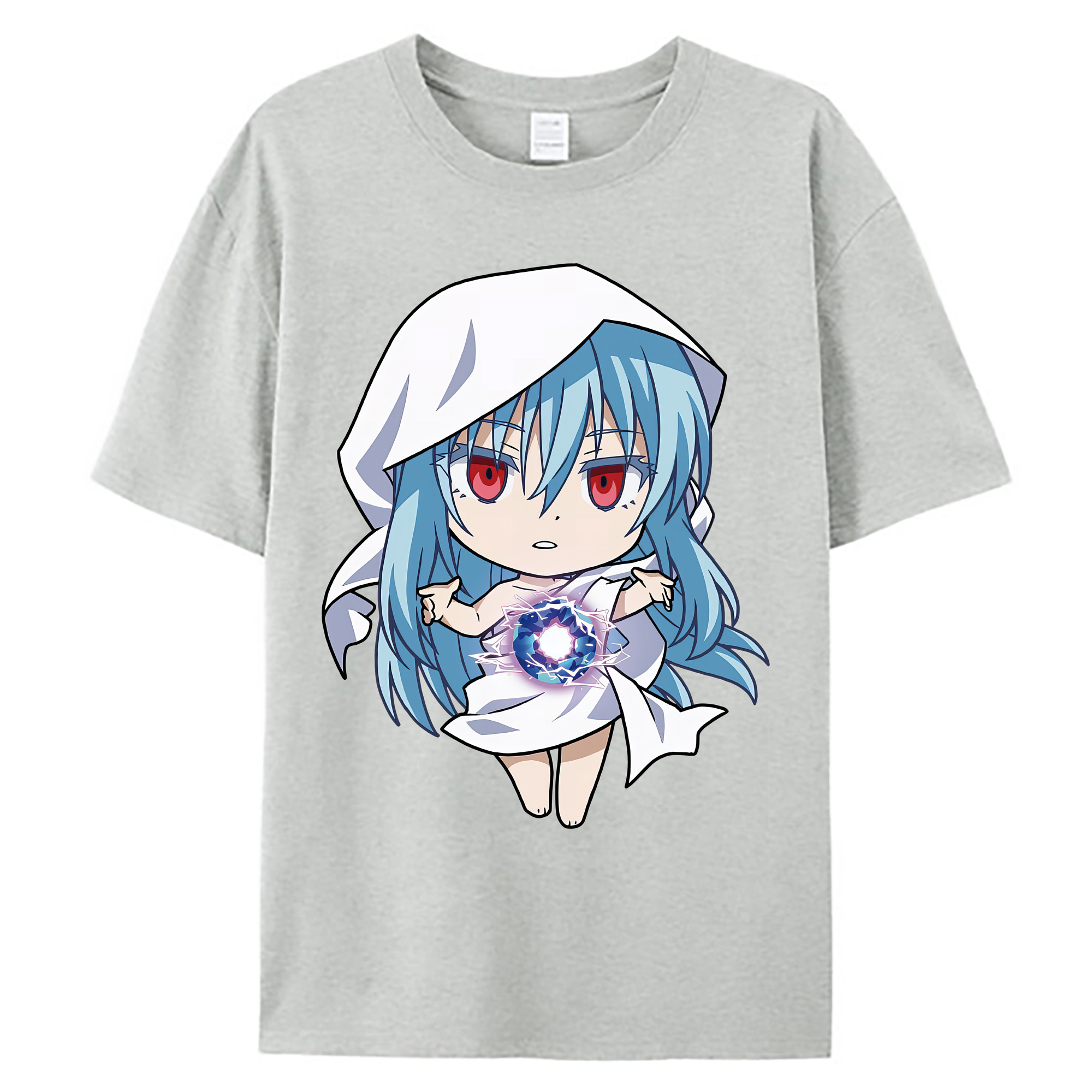 （画像用） 転スラ Regarding Reincarnated to Slime 綿100％ メンズ半袖Tシャツ｜肌触りやわらか＆通気性