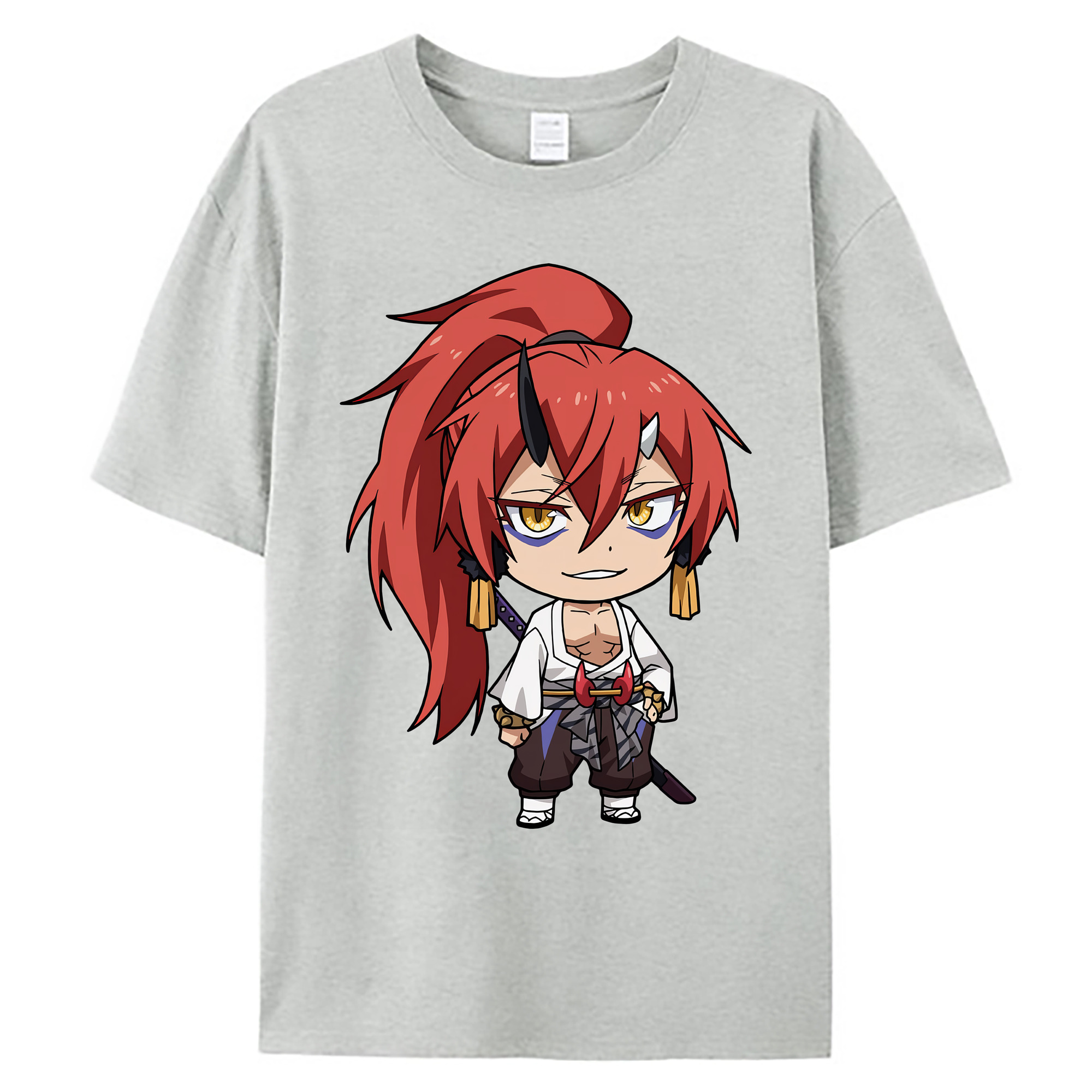 （画像用） 転スラ Regarding Reincarnated to Slime 綿100％ メンズ半袖Tシャツ｜肌触りやわらか＆通気性