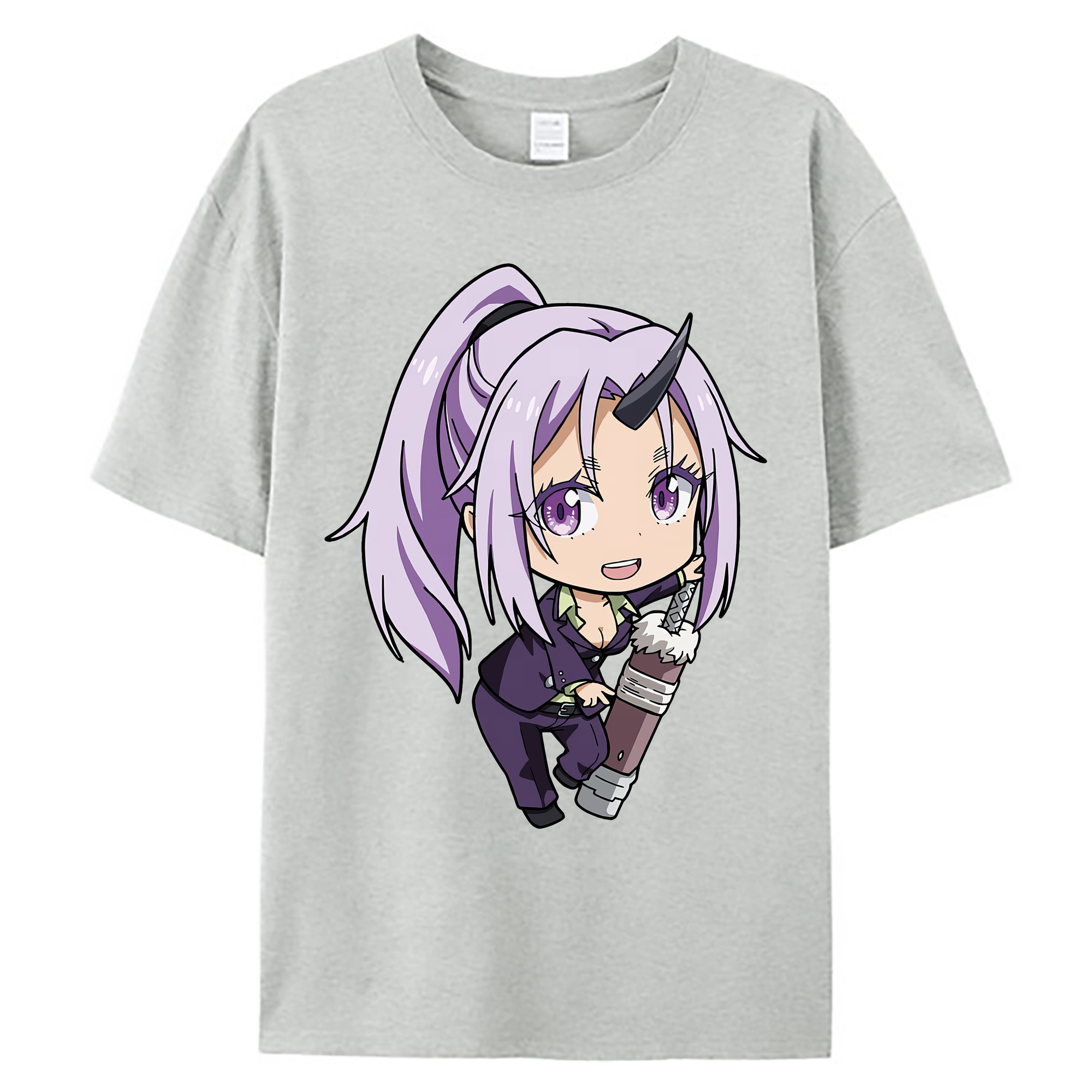 （画像用） 転スラ Regarding Reincarnated to Slime 綿100％ メンズ半袖Tシャツ｜肌触りやわらか＆通気性