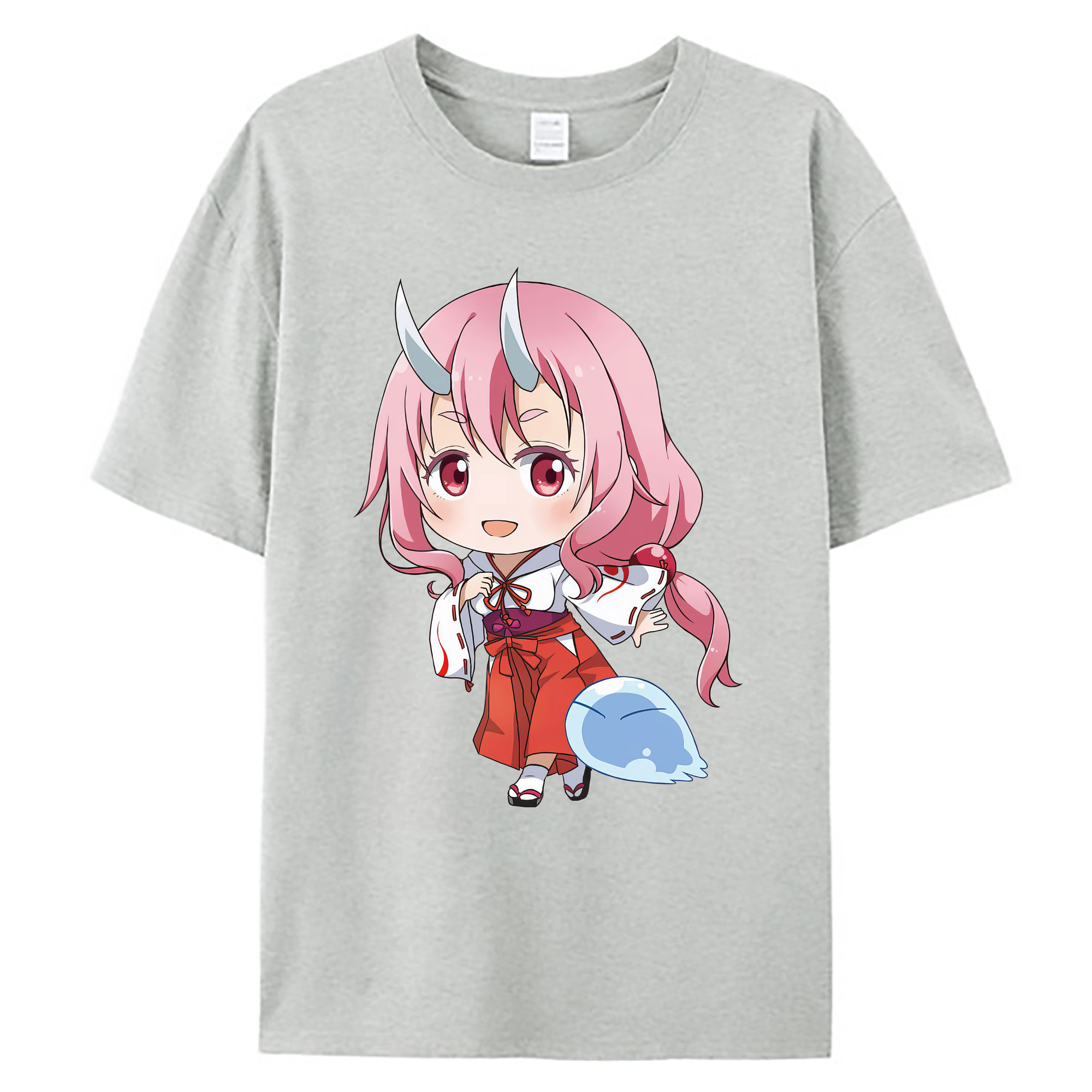 （画像用） 転スラ Regarding Reincarnated to Slime 綿100％ メンズ半袖Tシャツ｜肌触りやわらか＆通気性