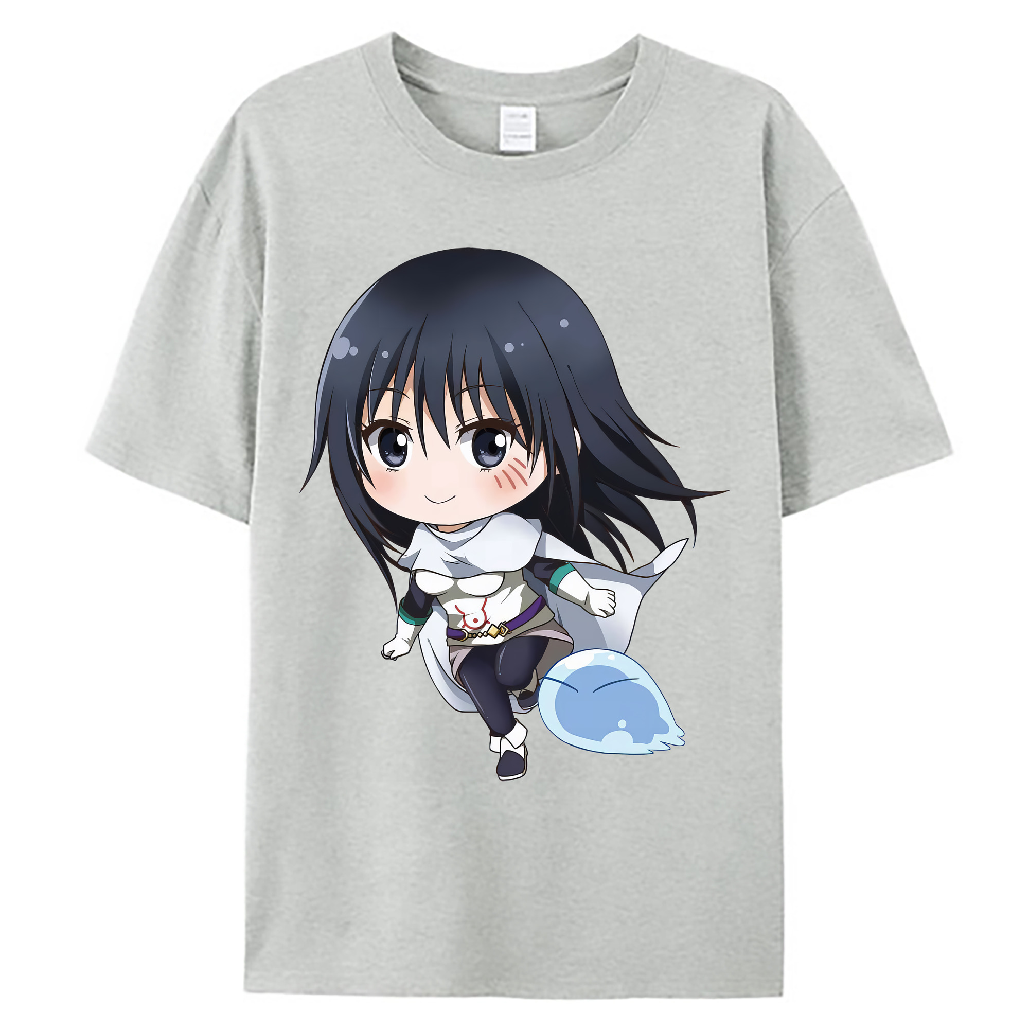 （画像用） 転スラ Regarding Reincarnated to Slime 綿100％ メンズ半袖Tシャツ｜肌触りやわらか＆通気性