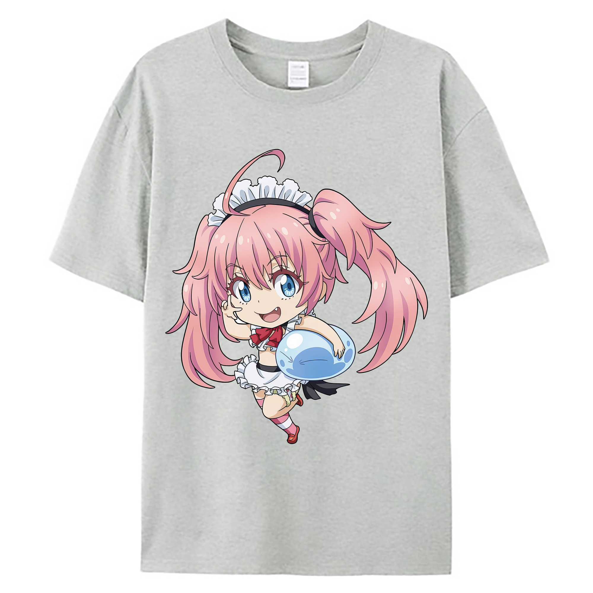 （画像用） 転スラ Regarding Reincarnated to Slime 綿100％ メンズ半袖Tシャツ｜肌触りやわらか＆通気性