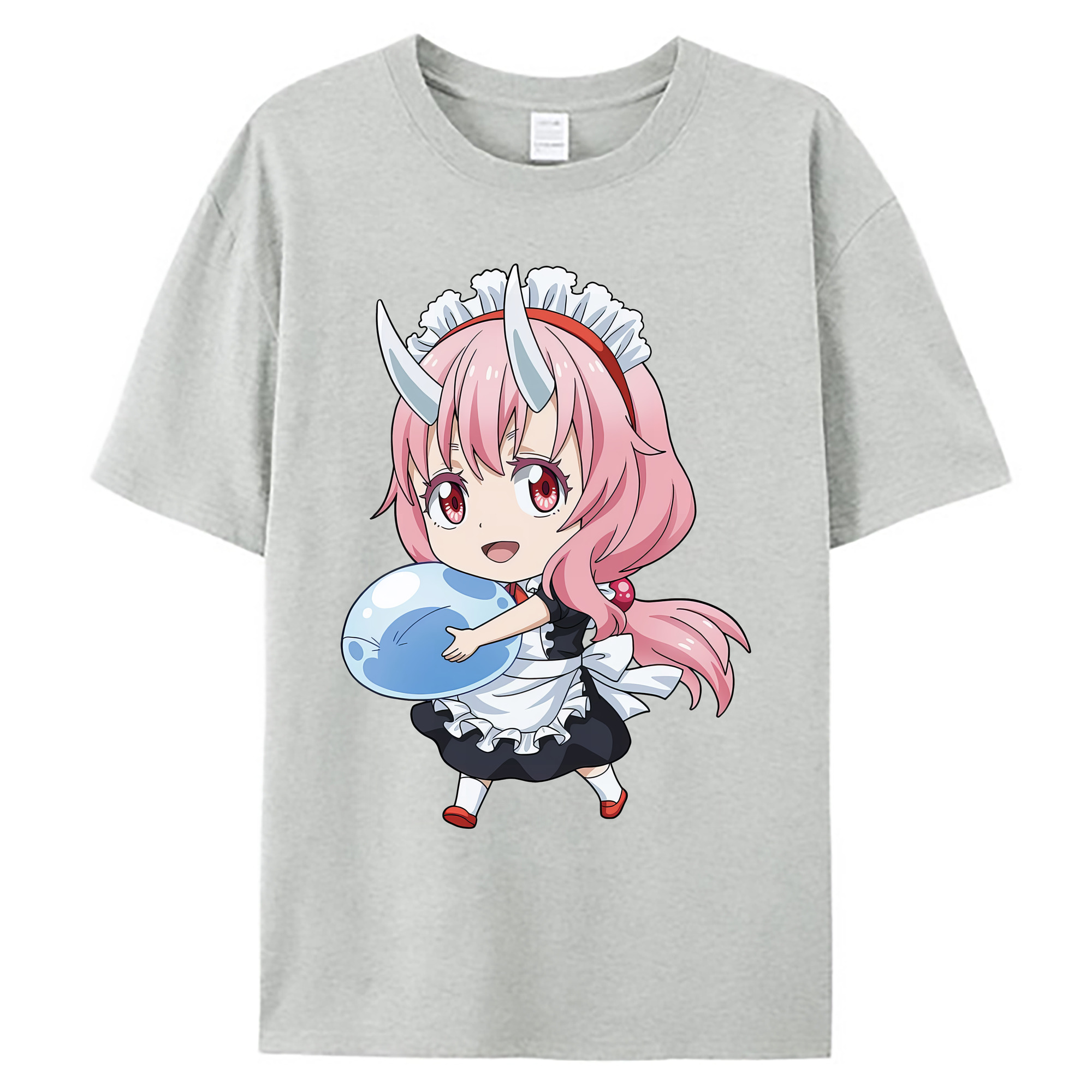 （画像用） 転スラ Regarding Reincarnated to Slime 綿100％ メンズ半袖Tシャツ｜肌触りやわらか＆通気性