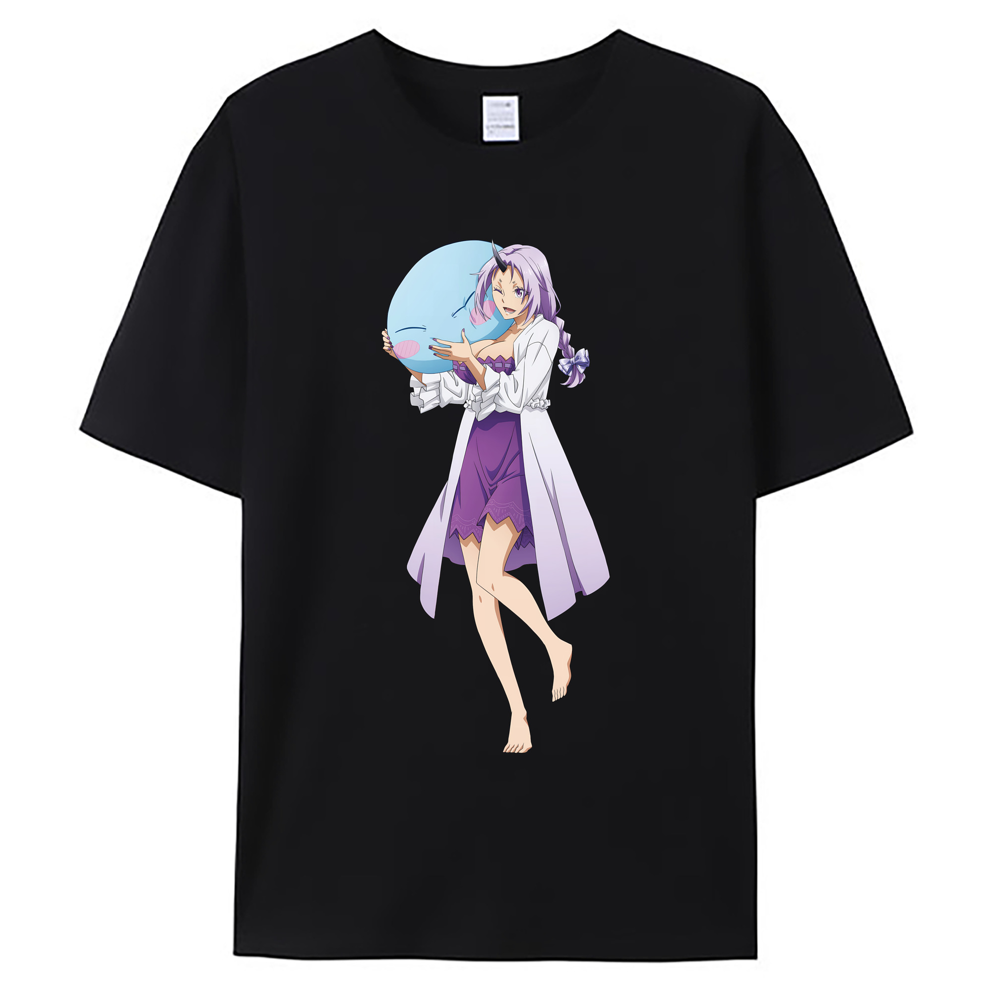 （画像用） 転スラ Regarding Reincarnated to Slime 綿100％ メンズ半袖Tシャツ｜肌触りやわらか＆通気性