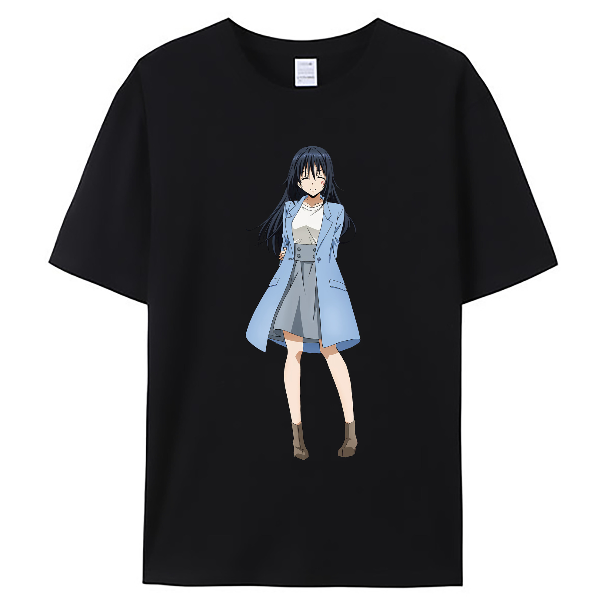 （画像用） 転スラ Regarding Reincarnated to Slime 綿100％ メンズ半袖Tシャツ｜肌触りやわらか＆通気性