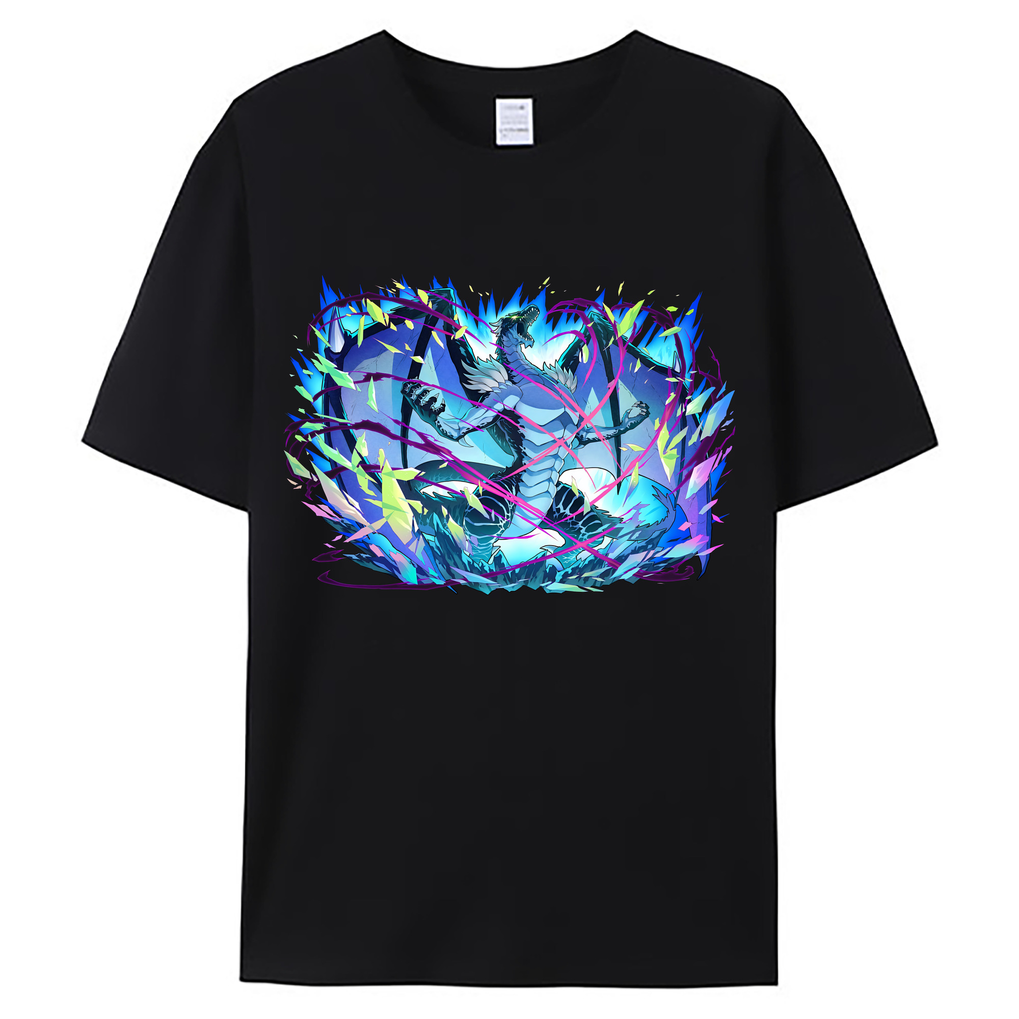 （画像用） 転スラ Regarding Reincarnated to Slime 綿100％ メンズ半袖Tシャツ｜肌触りやわらか＆通気性