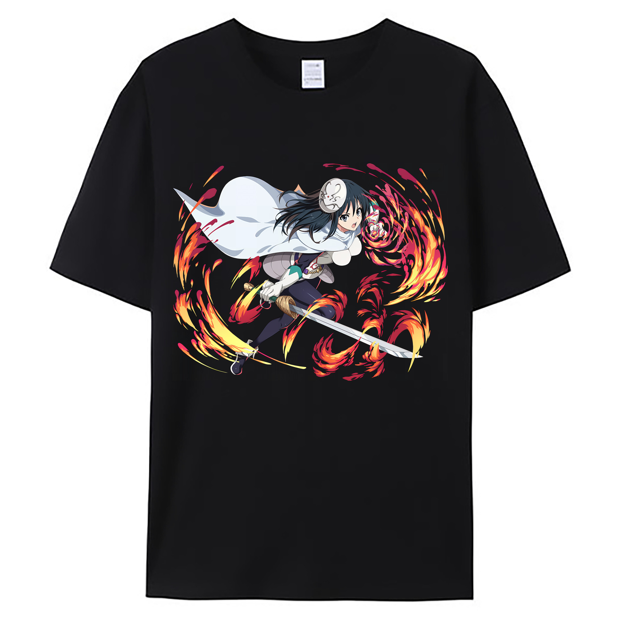 （画像用） 転スラ Regarding Reincarnated to Slime 綿100％ メンズ半袖Tシャツ｜肌触りやわらか＆通気性