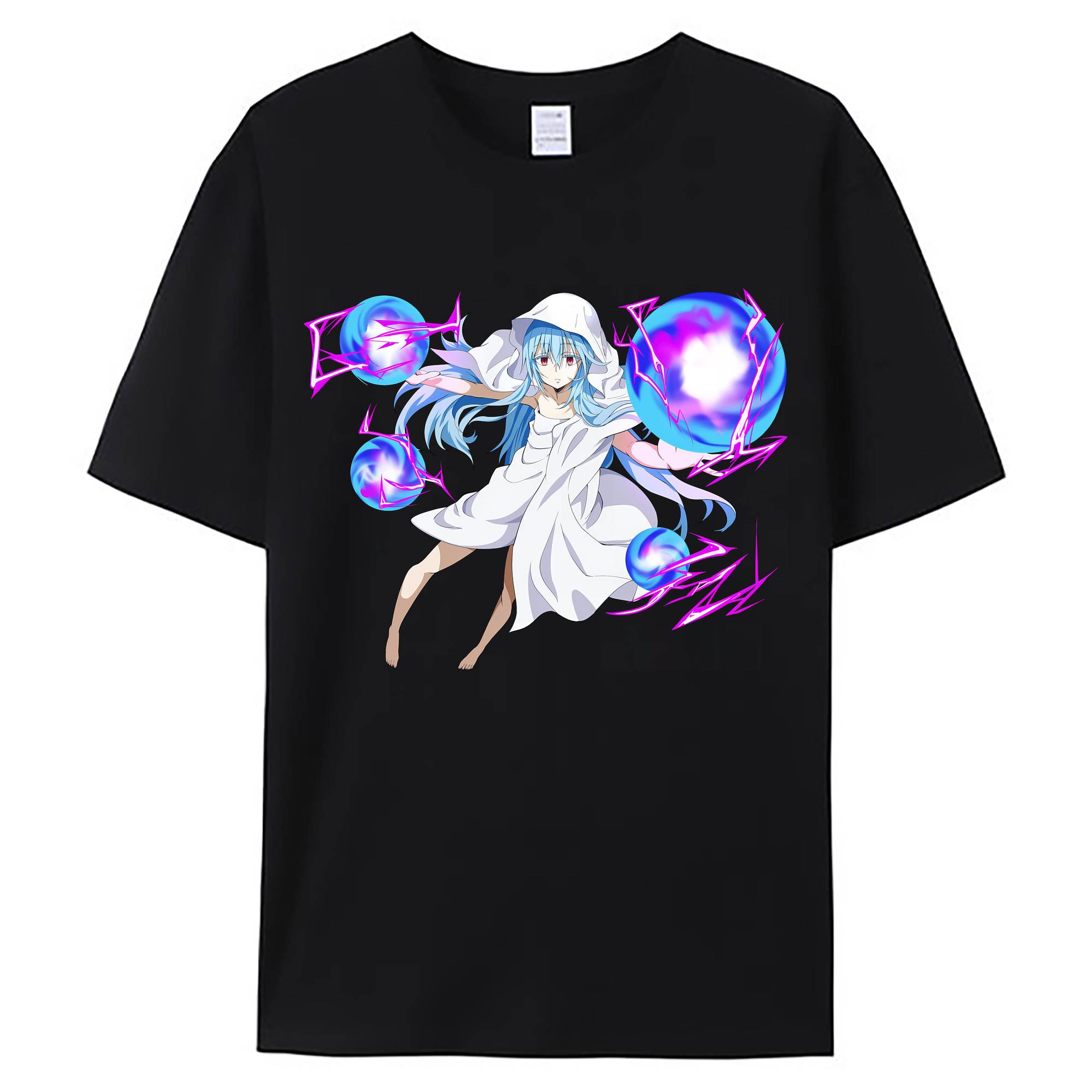 （画像用） 転スラ Regarding Reincarnated to Slime 綿100％ メンズ半袖Tシャツ｜肌触りやわらか＆通気性