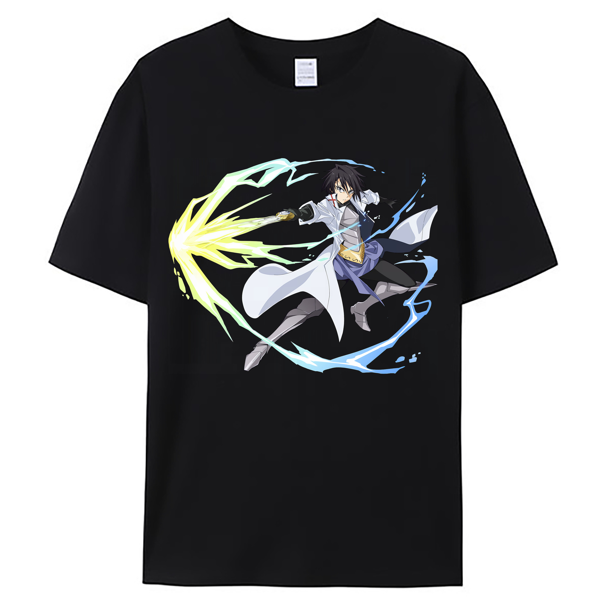 （画像用） 転スラ Regarding Reincarnated to Slime 綿100％ メンズ半袖Tシャツ｜肌触りやわらか＆通気性