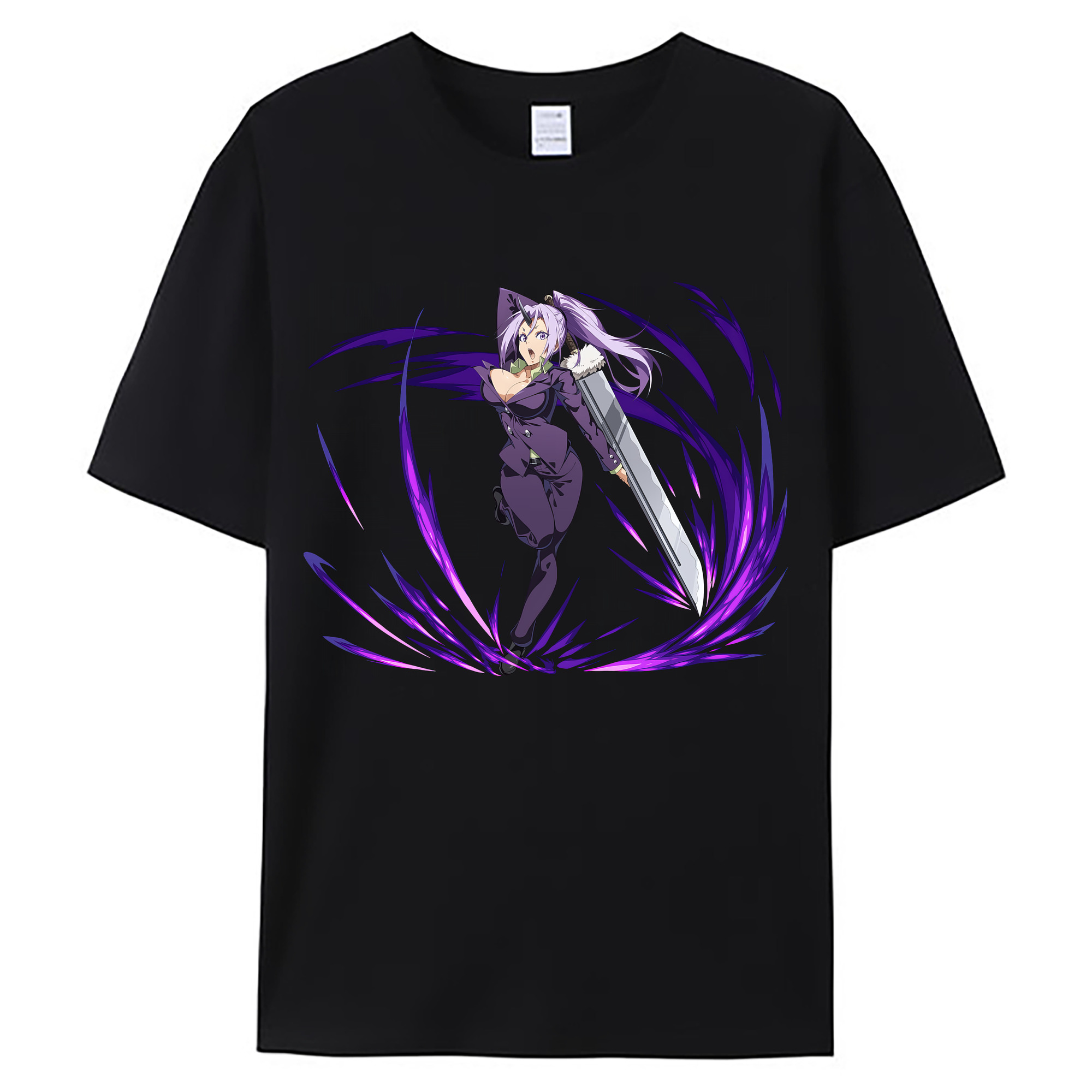 （画像用） 転スラ Regarding Reincarnated to Slime 綿100％ メンズ半袖Tシャツ｜肌触りやわらか＆通気性