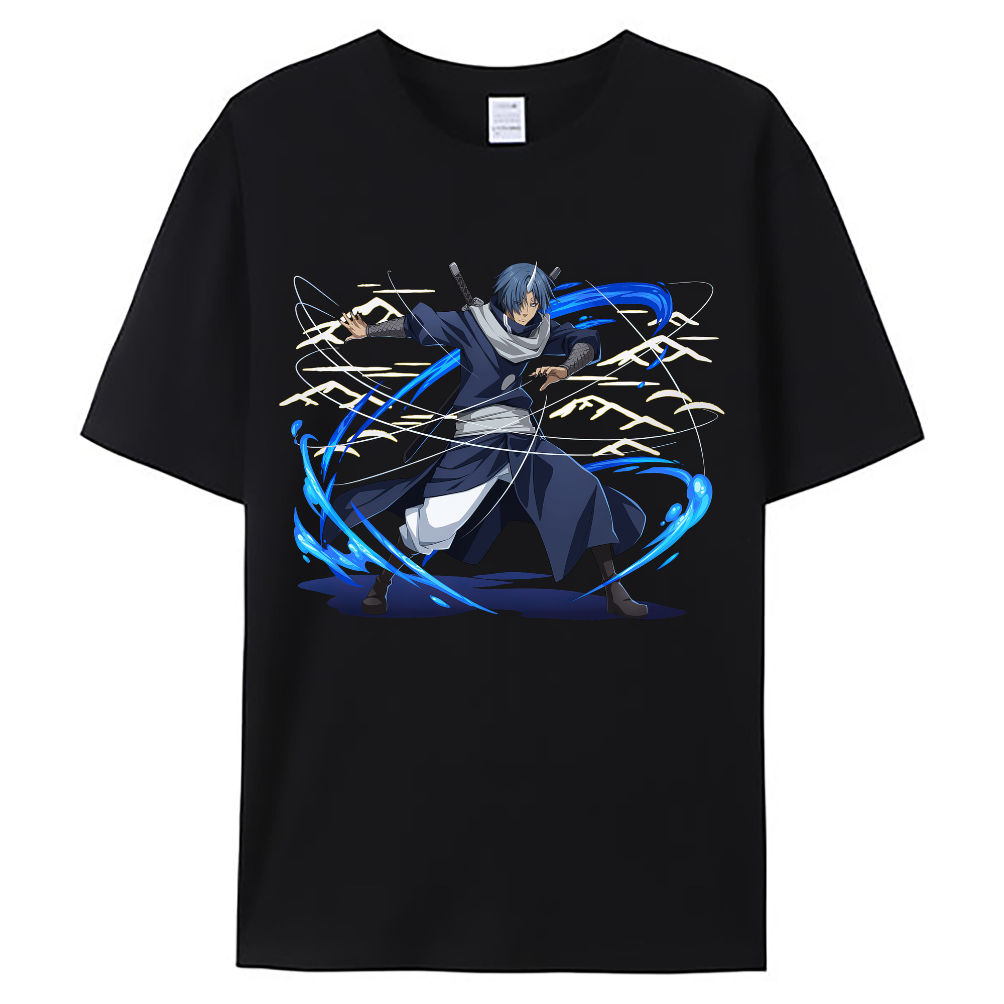 （画像用） 転スラ Regarding Reincarnated to Slime 綿100％ メンズ半袖Tシャツ｜肌触りやわらか＆通気性