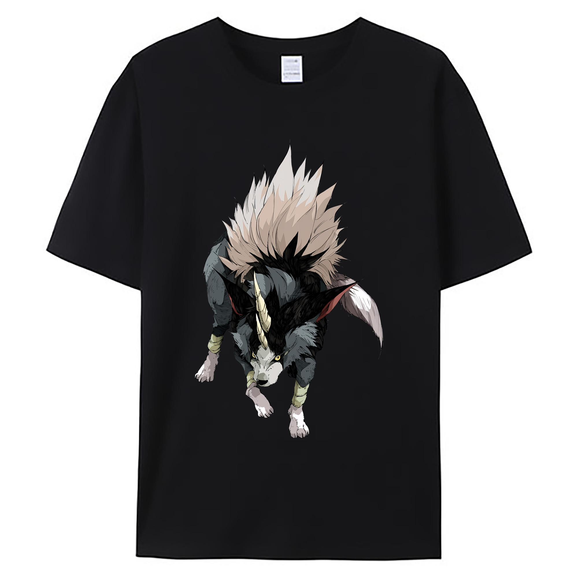 （画像用） 転スラ Regarding Reincarnated to Slime 綿100％ メンズ半袖Tシャツ｜肌触りやわらか＆通気性