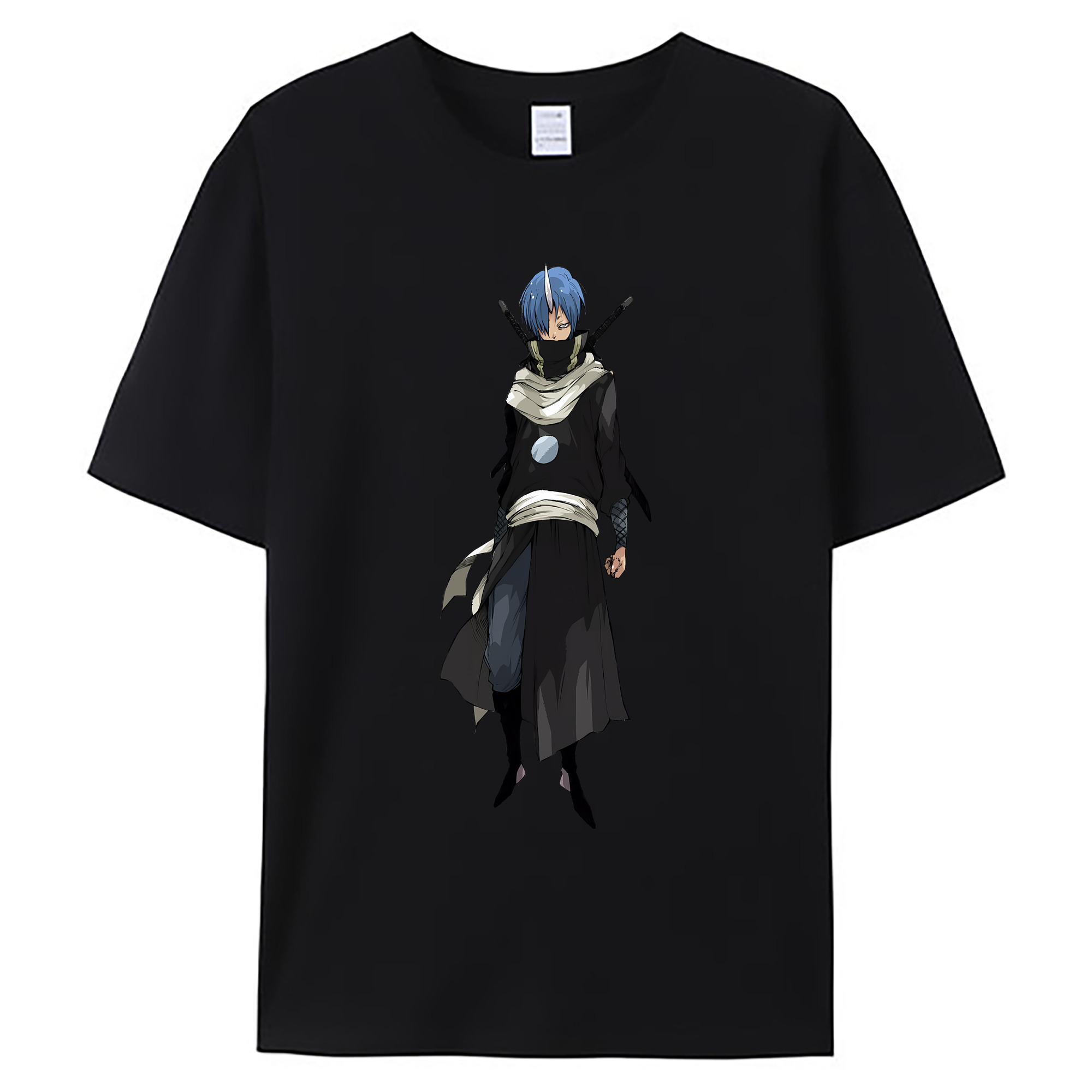 （画像用） 転スラ Regarding Reincarnated to Slime 綿100％ メンズ半袖Tシャツ｜肌触りやわらか＆通気性