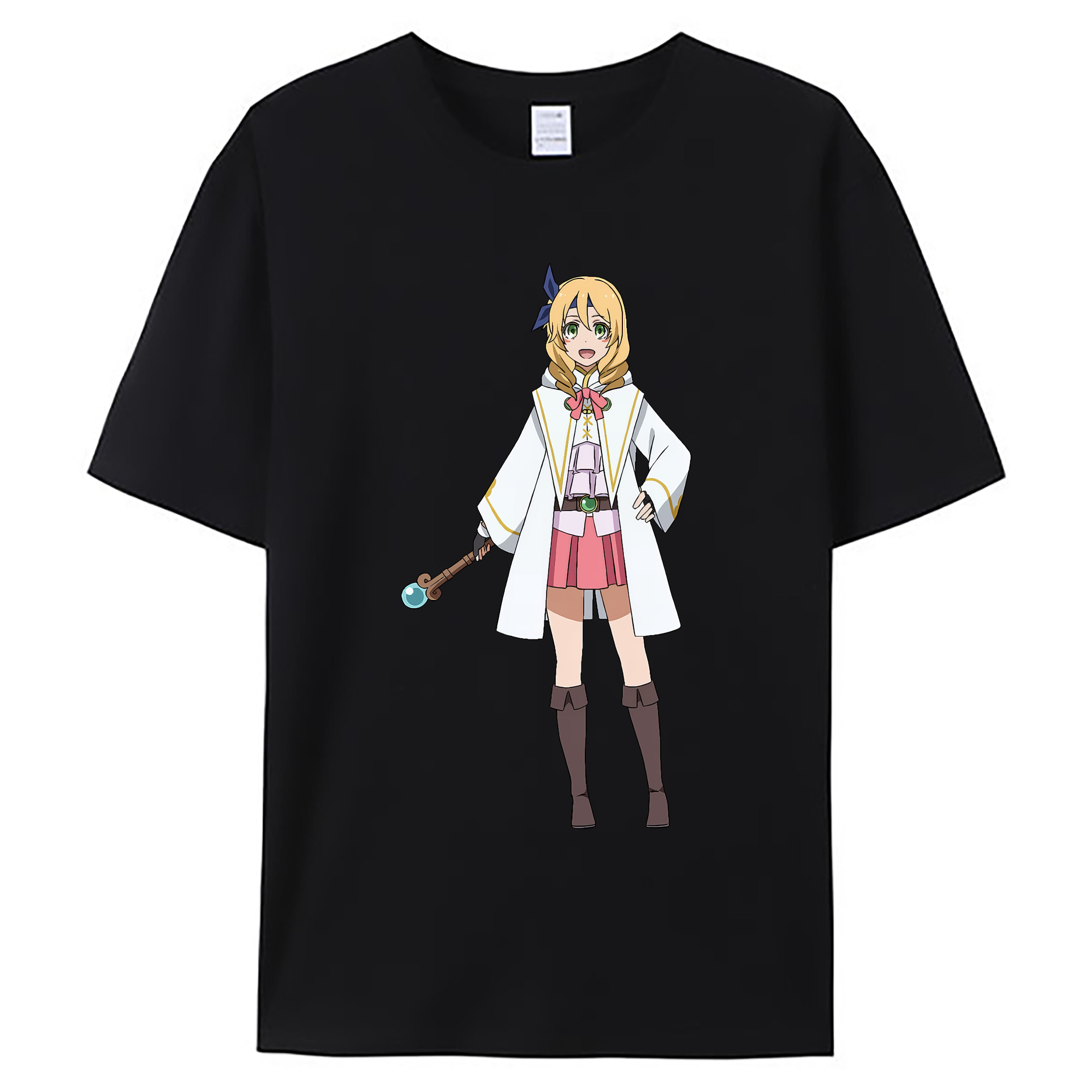 （画像用） 転スラ Regarding Reincarnated to Slime 綿100％ メンズ半袖Tシャツ｜肌触りやわらか＆通気性