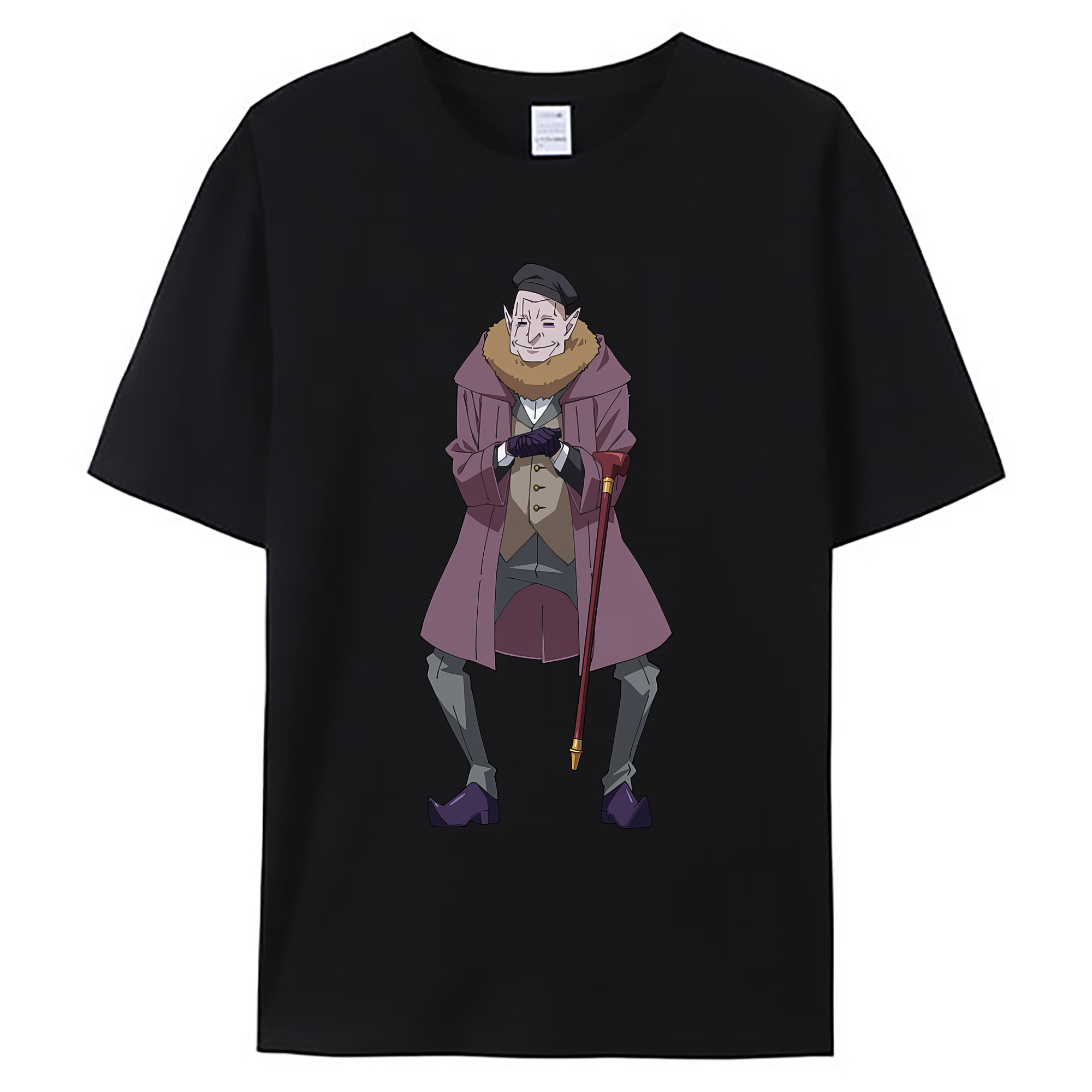 （画像用） 転スラ Regarding Reincarnated to Slime 綿100％ メンズ半袖Tシャツ｜肌触りやわらか＆通気性