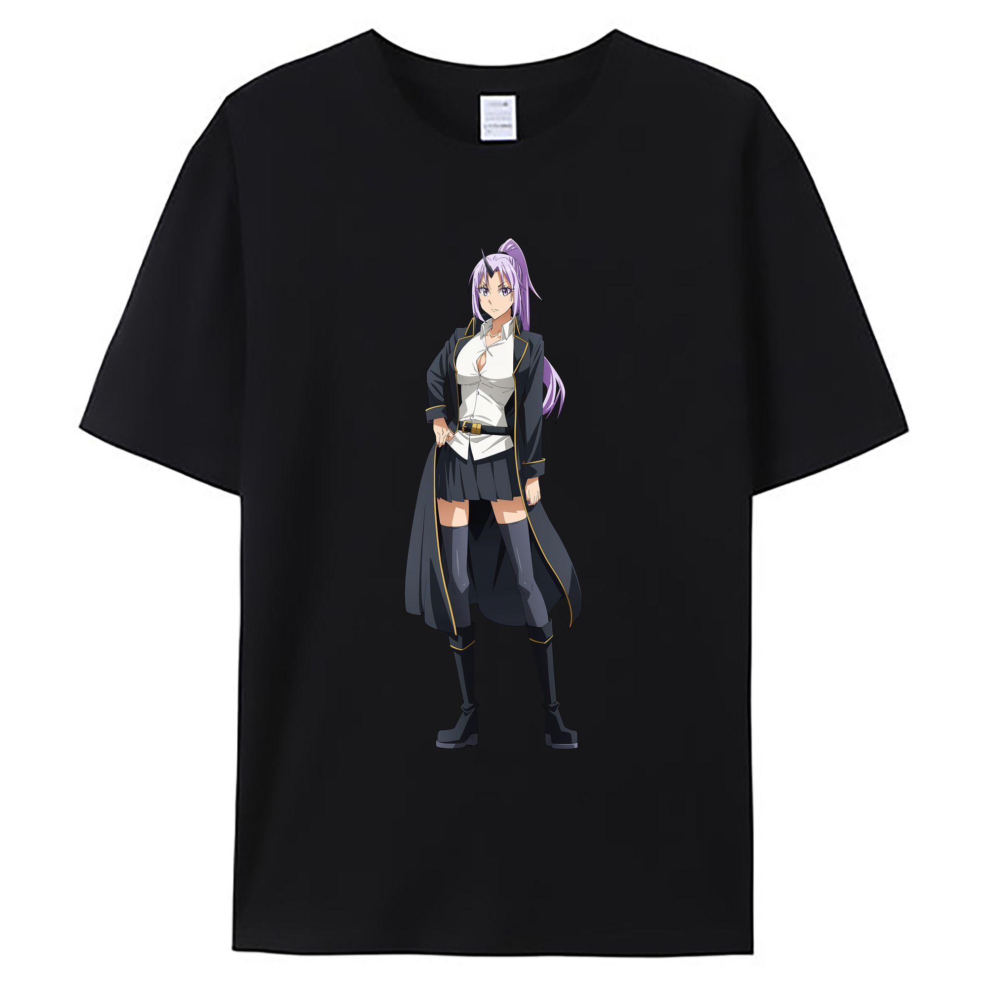 （画像用） 転スラ Regarding Reincarnated to Slime 綿100％ メンズ半袖Tシャツ｜肌触りやわらか＆通気性