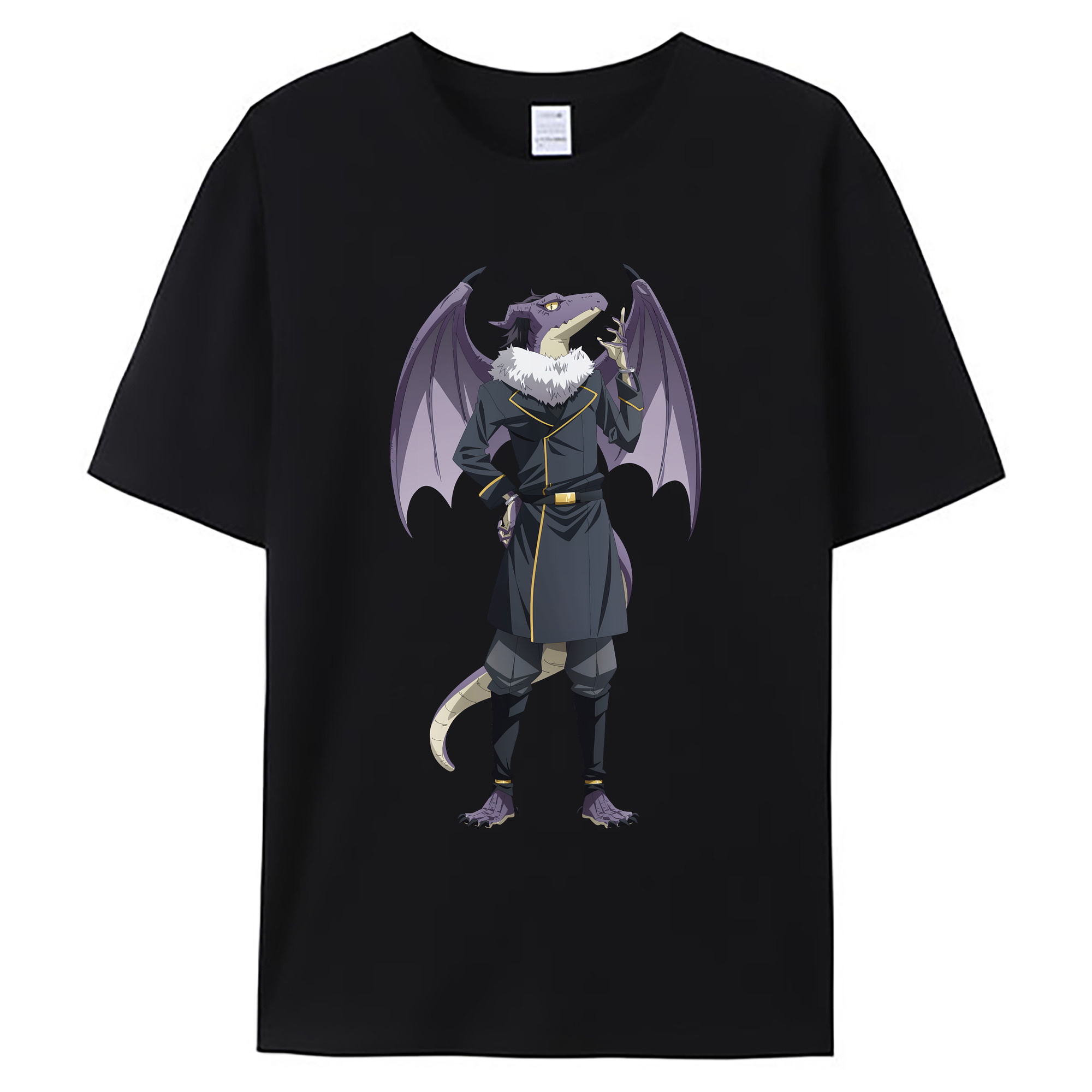 （画像用） 転スラ Regarding Reincarnated to Slime 綿100％ メンズ半袖Tシャツ｜肌触りやわらか＆通気性