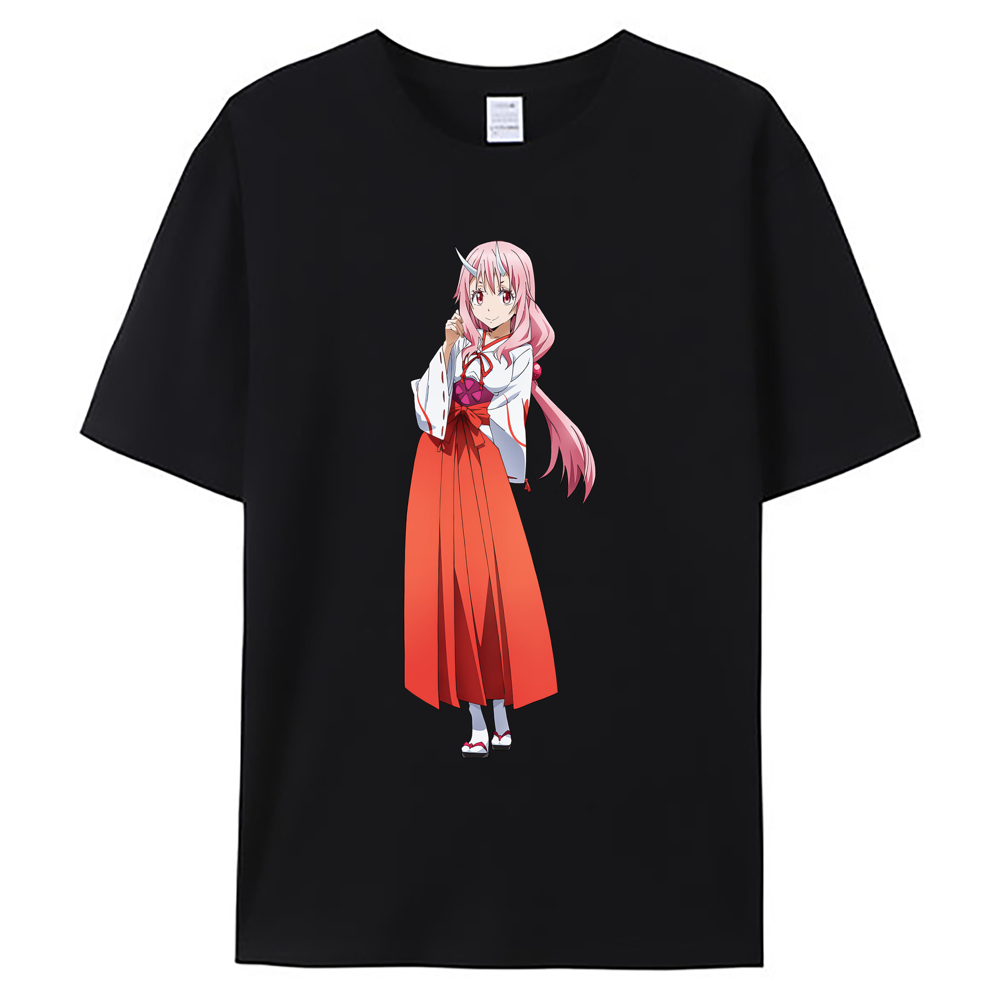 （画像用） 転スラ Regarding Reincarnated to Slime 綿100％ メンズ半袖Tシャツ｜肌触りやわらか＆通気性