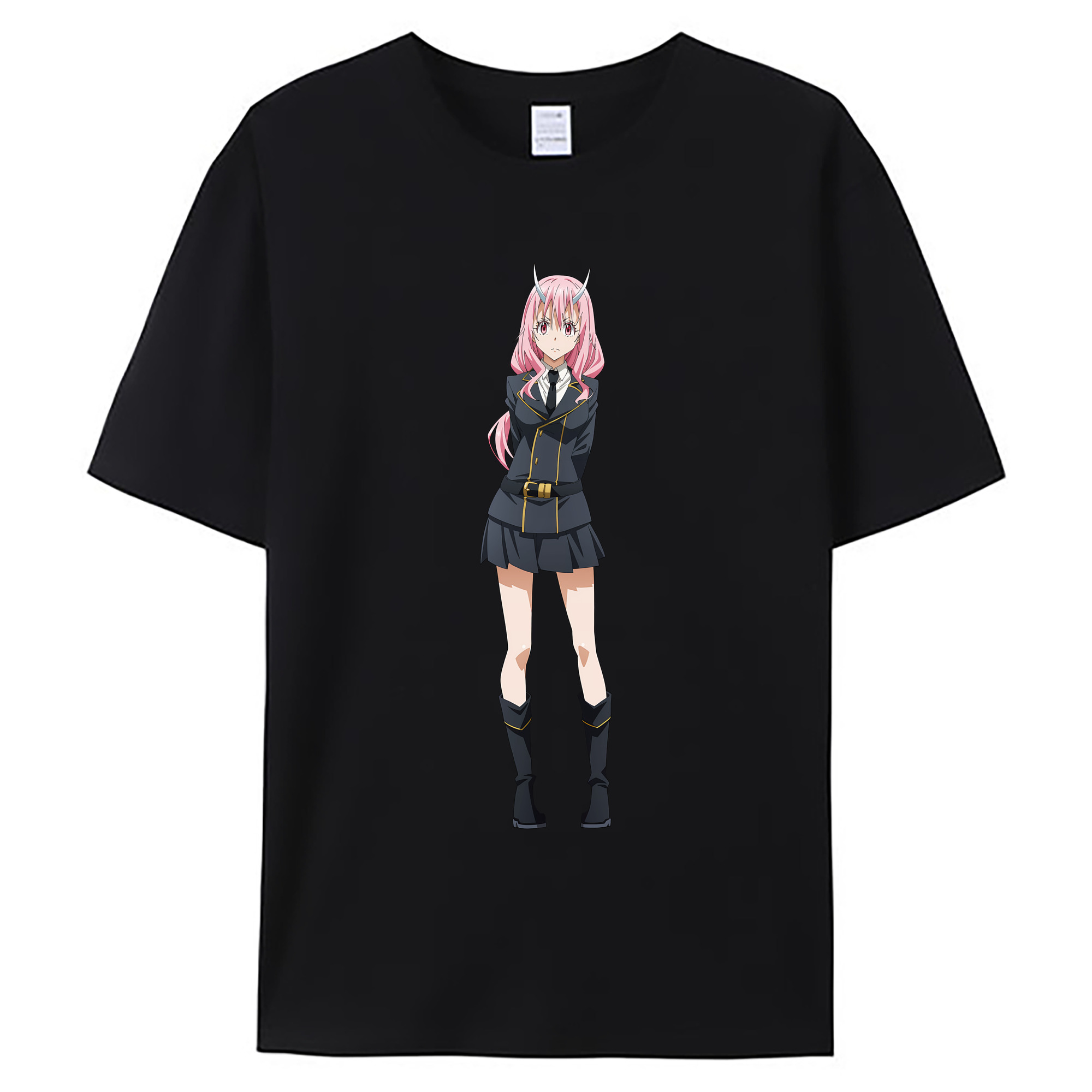 （画像用） 転スラ Regarding Reincarnated to Slime 綿100％ メンズ半袖Tシャツ｜肌触りやわらか＆通気性