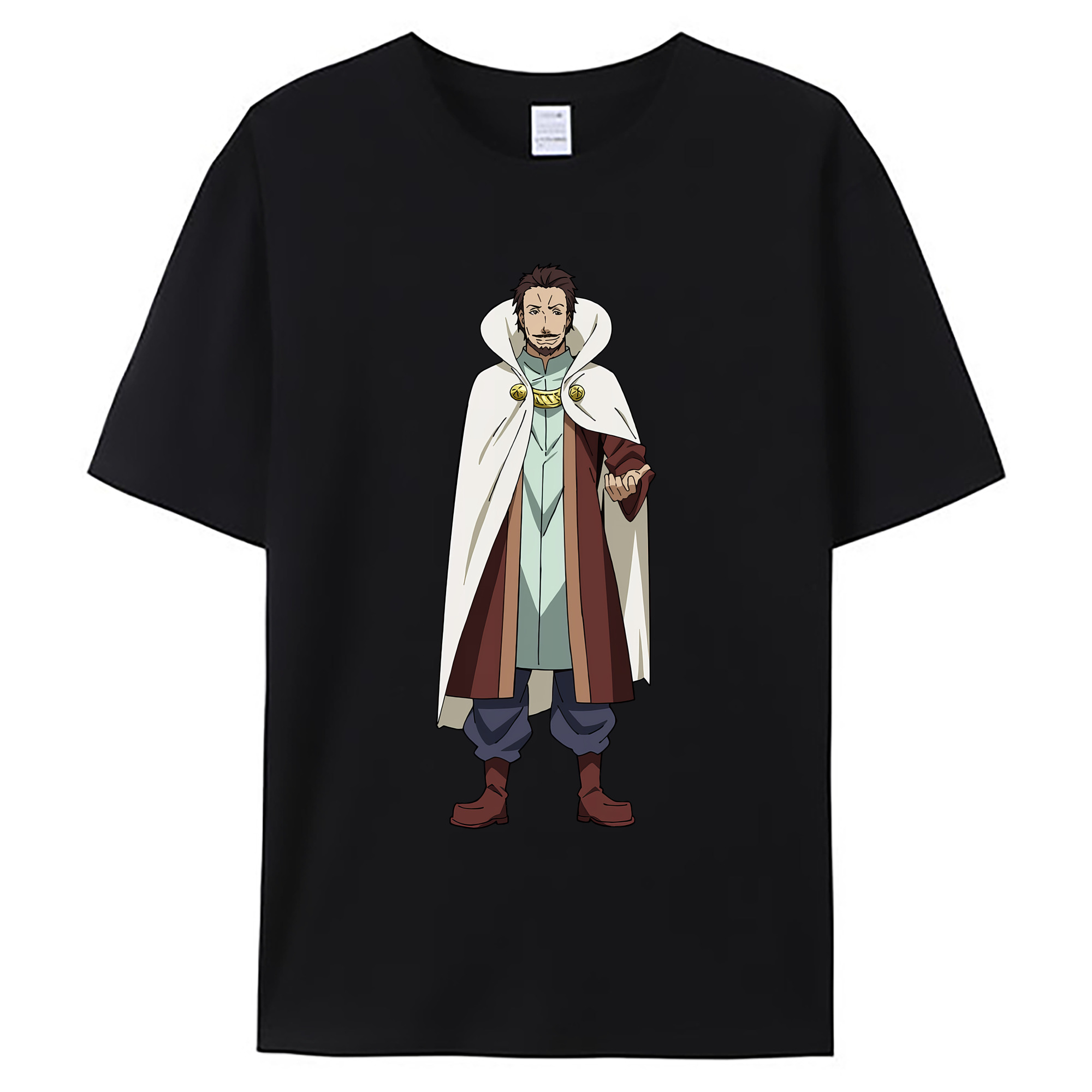 （画像用） 転スラ Regarding Reincarnated to Slime 綿100％ メンズ半袖Tシャツ｜肌触りやわらか＆通気性