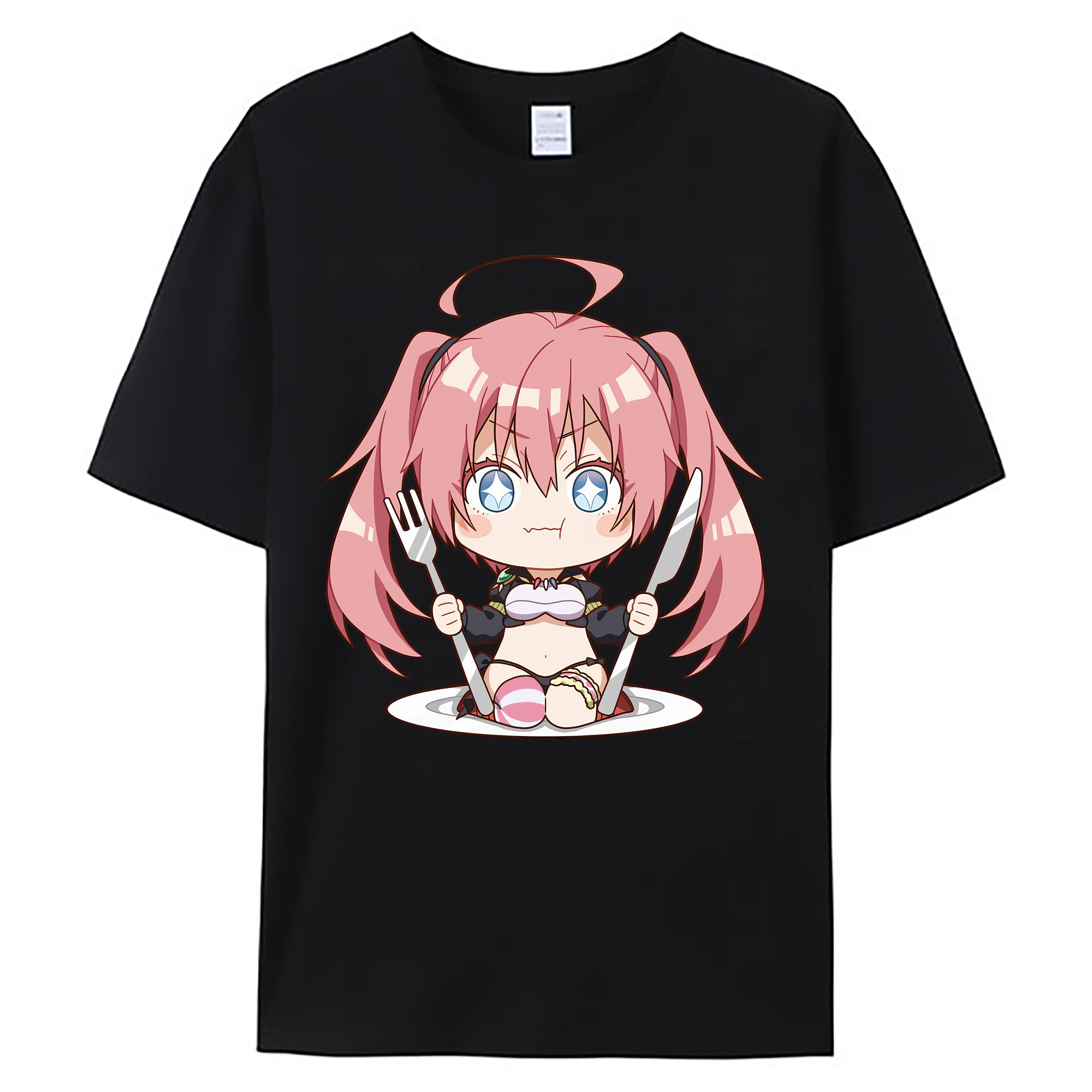 （画像用） 転スラ Regarding Reincarnated to Slime 綿100％ メンズ半袖Tシャツ｜肌触りやわらか＆通気性