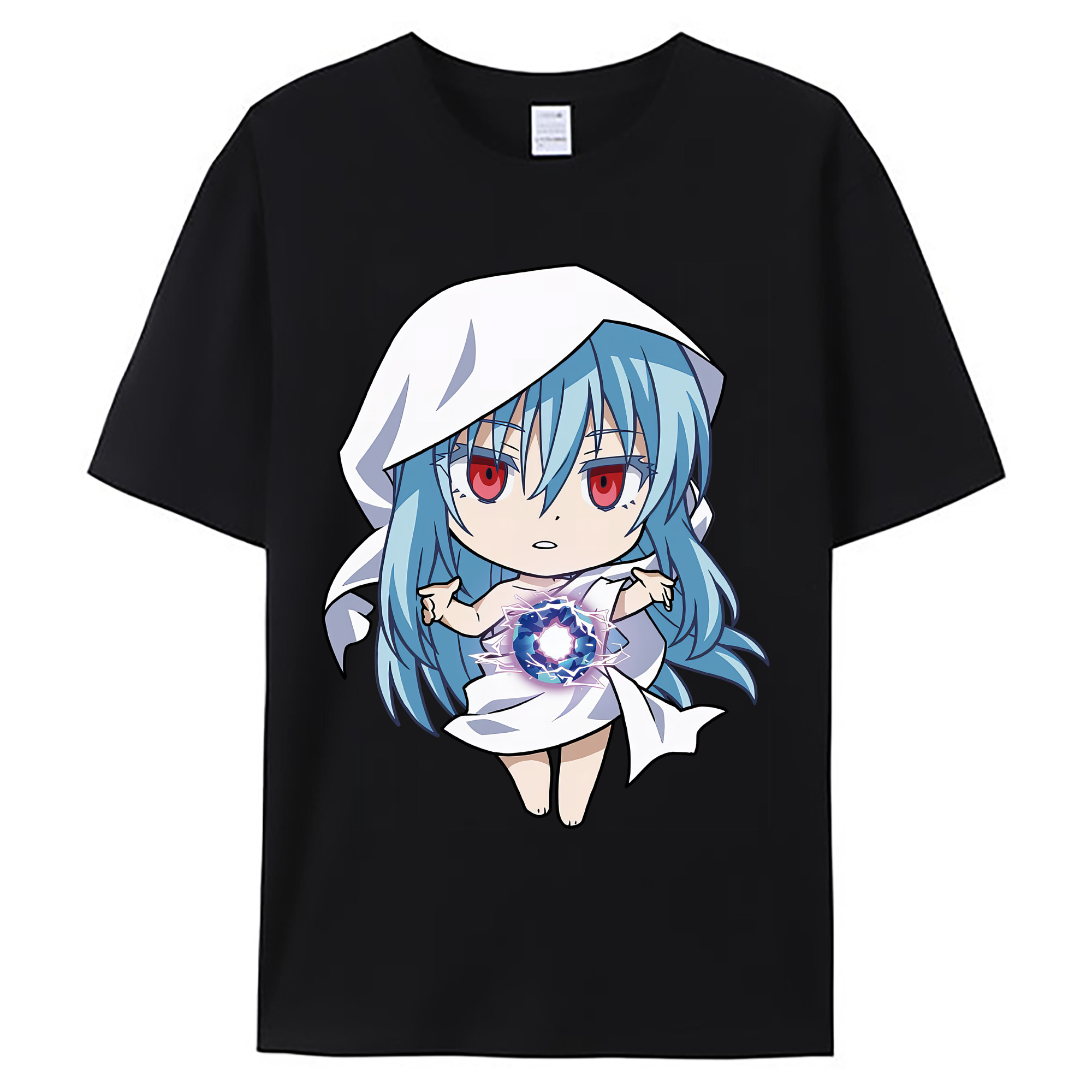 （画像用） 転スラ Regarding Reincarnated to Slime 綿100％ メンズ半袖Tシャツ｜肌触りやわらか＆通気性
