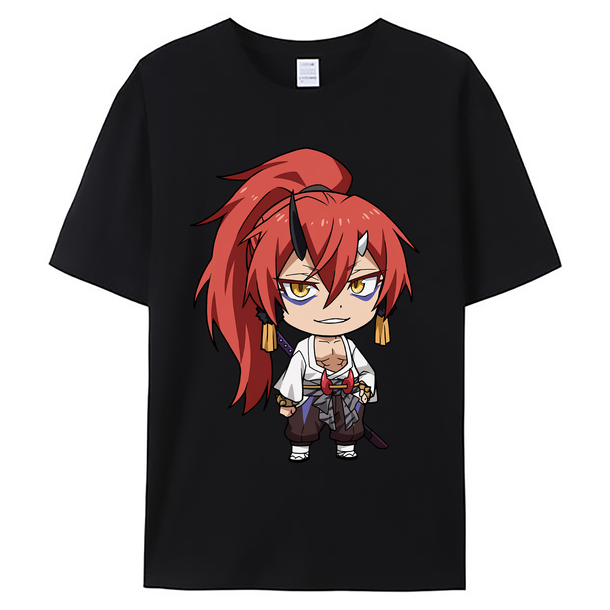 （画像用） 転スラ Regarding Reincarnated to Slime 綿100％ メンズ半袖Tシャツ｜肌触りやわらか＆通気性