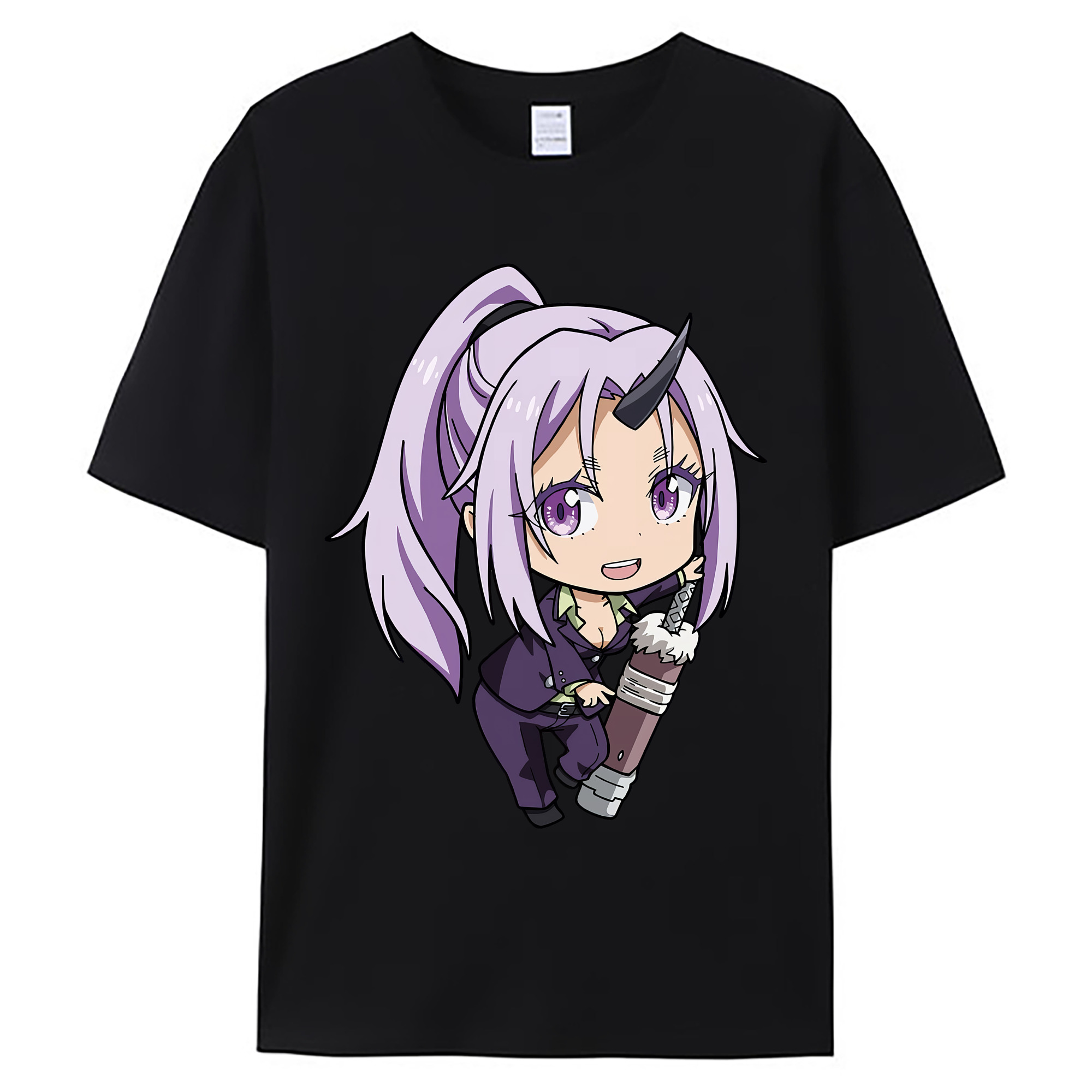 （画像用） 転スラ Regarding Reincarnated to Slime 綿100％ メンズ半袖Tシャツ｜肌触りやわらか＆通気性