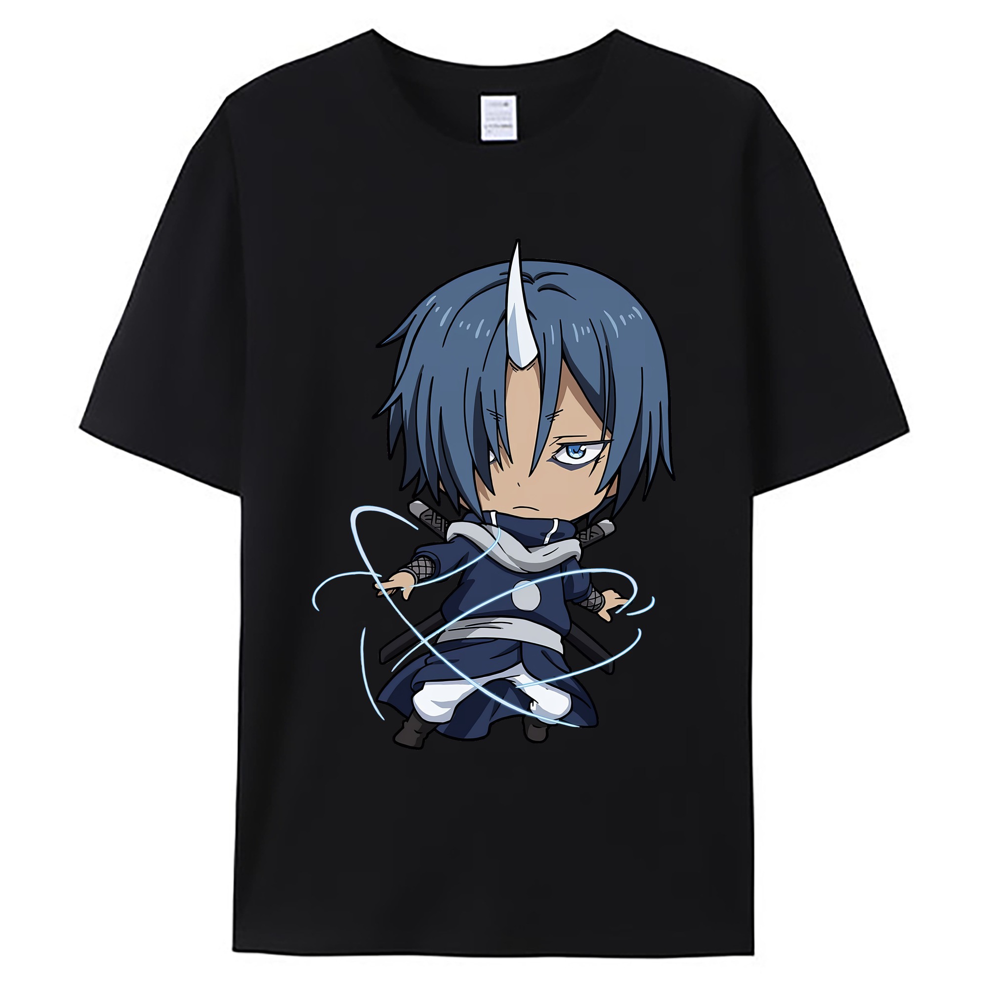 （画像用） 転スラ Regarding Reincarnated to Slime 綿100％ メンズ半袖Tシャツ｜肌触りやわらか＆通気性