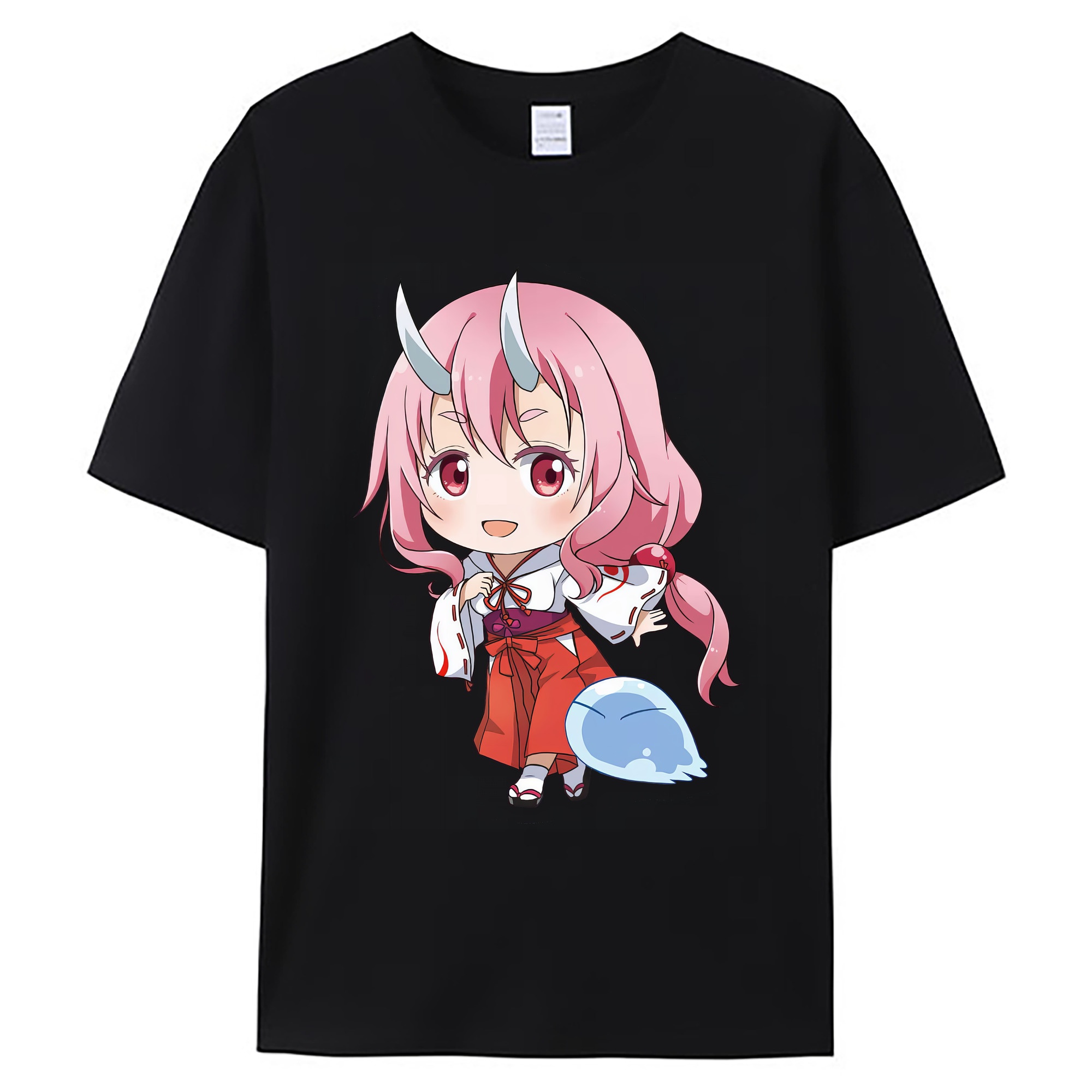 （画像用） 転スラ Regarding Reincarnated to Slime 綿100％ メンズ半袖Tシャツ｜肌触りやわらか＆通気性