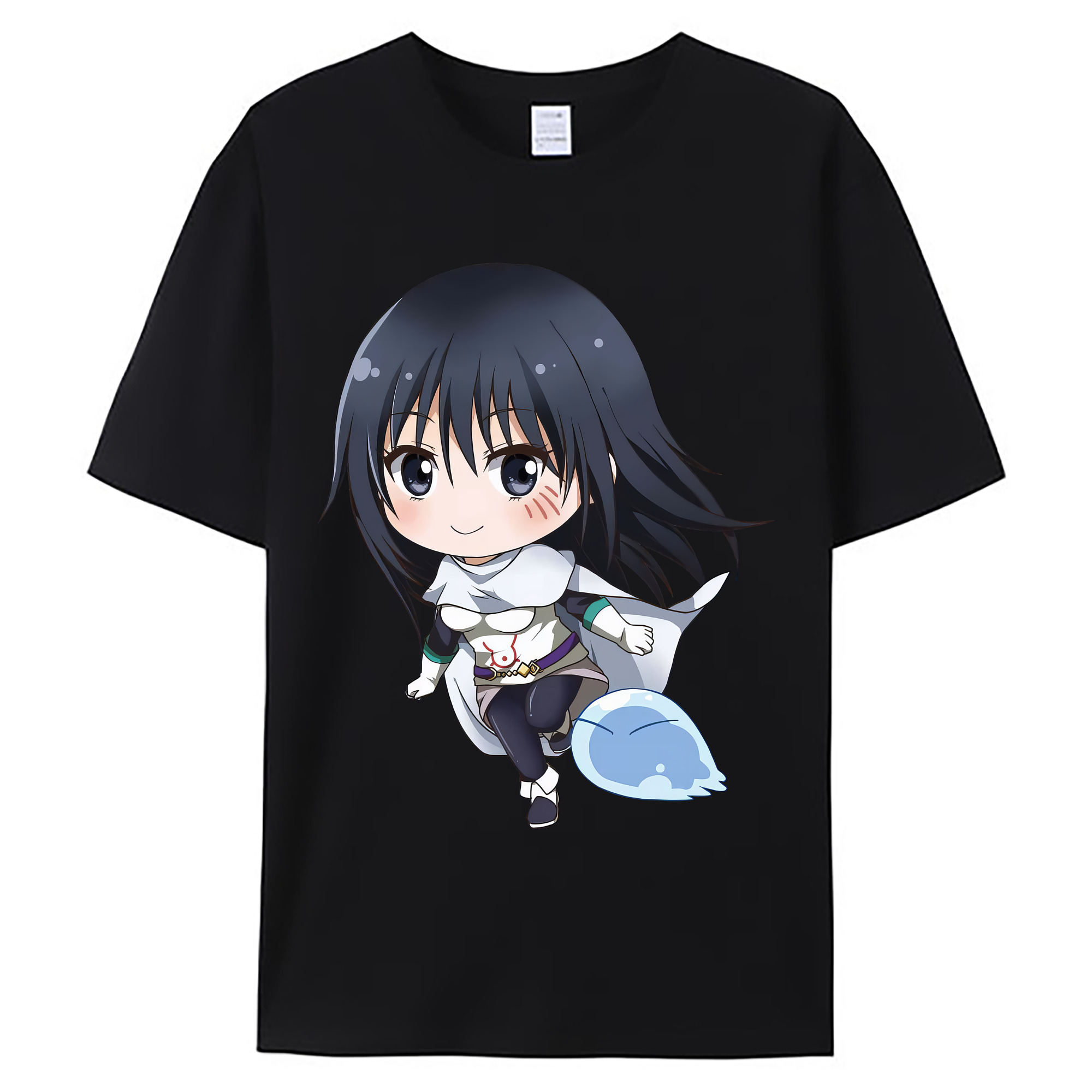（画像用） 転スラ Regarding Reincarnated to Slime 綿100％ メンズ半袖Tシャツ｜肌触りやわらか＆通気性