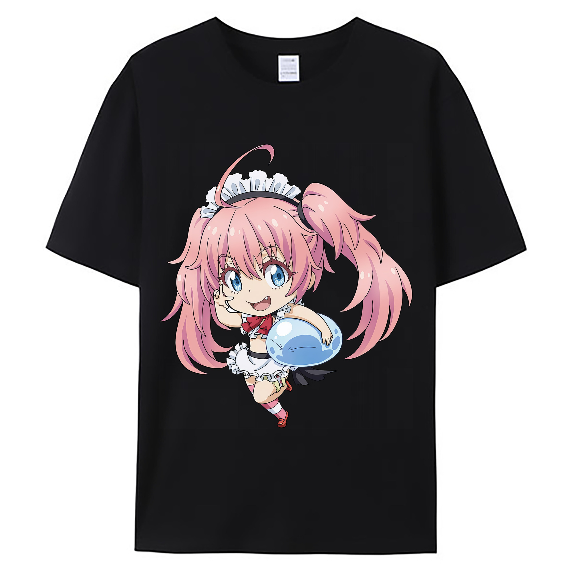 （画像用） 転スラ Regarding Reincarnated to Slime 綿100％ メンズ半袖Tシャツ｜肌触りやわらか＆通気性