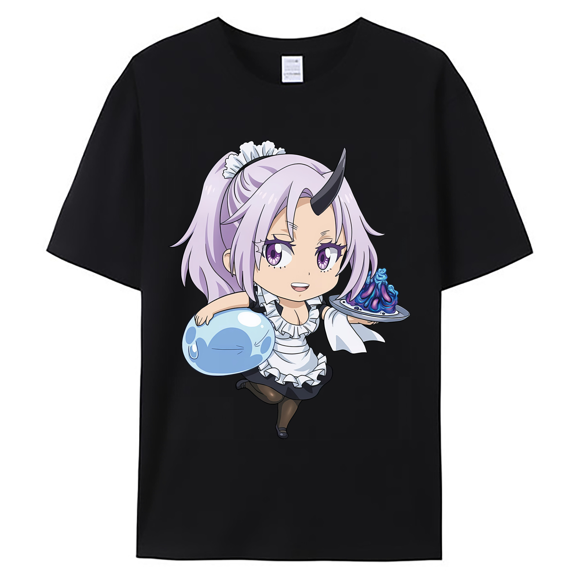 （画像用） 転スラ Regarding Reincarnated to Slime 綿100％ メンズ半袖Tシャツ｜肌触りやわらか＆通気性