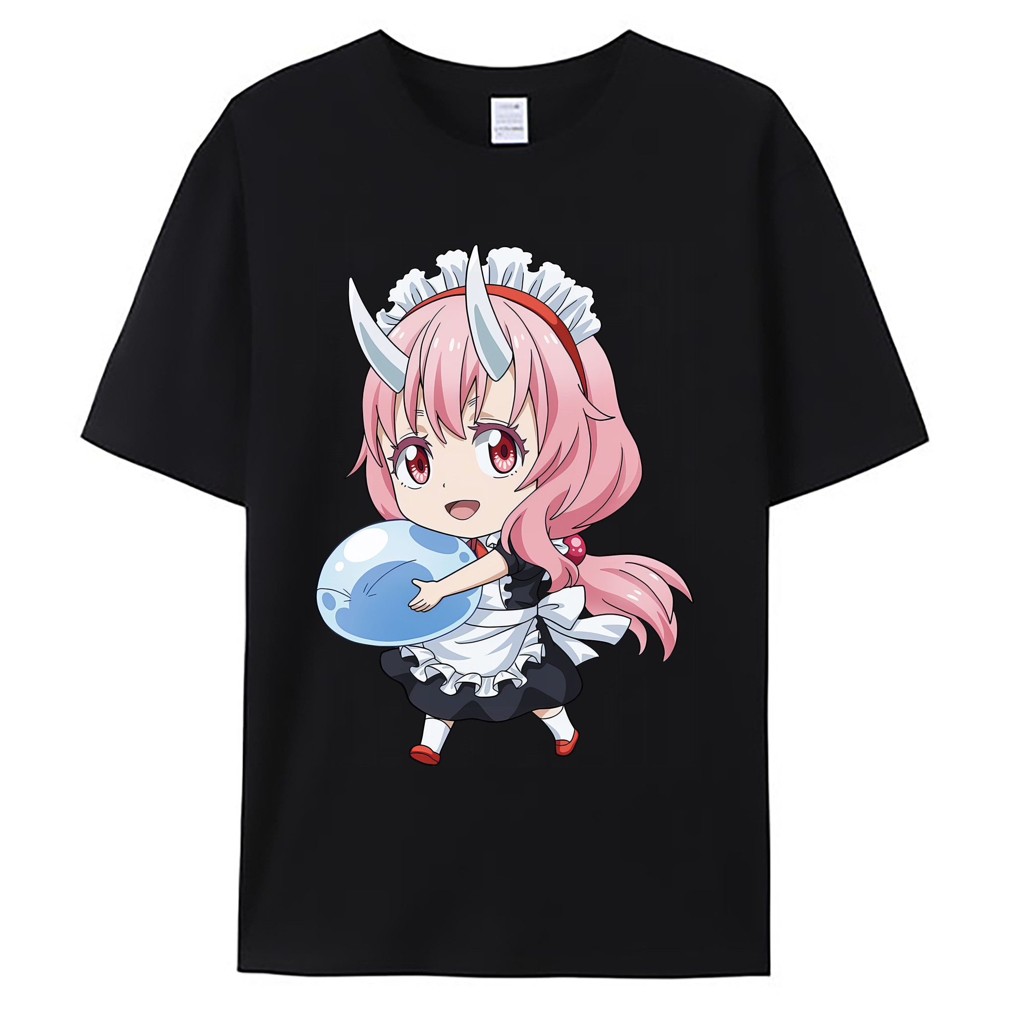 （画像用） 転スラ Regarding Reincarnated to Slime 綿100％ メンズ半袖Tシャツ｜肌触りやわらか＆通気性