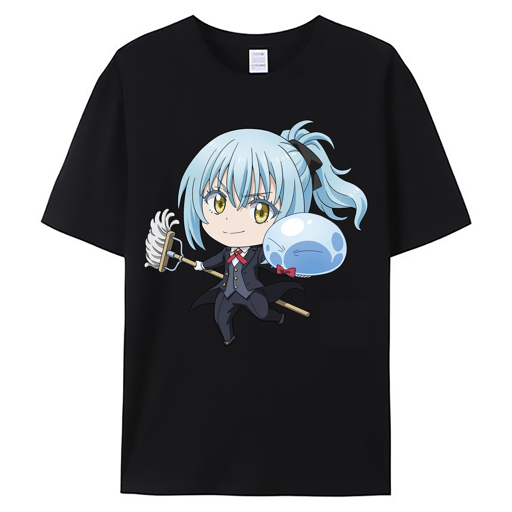 （画像用） 転スラ Regarding Reincarnated to Slime 綿100％ メンズ半袖Tシャツ｜肌触りやわらか＆通気性