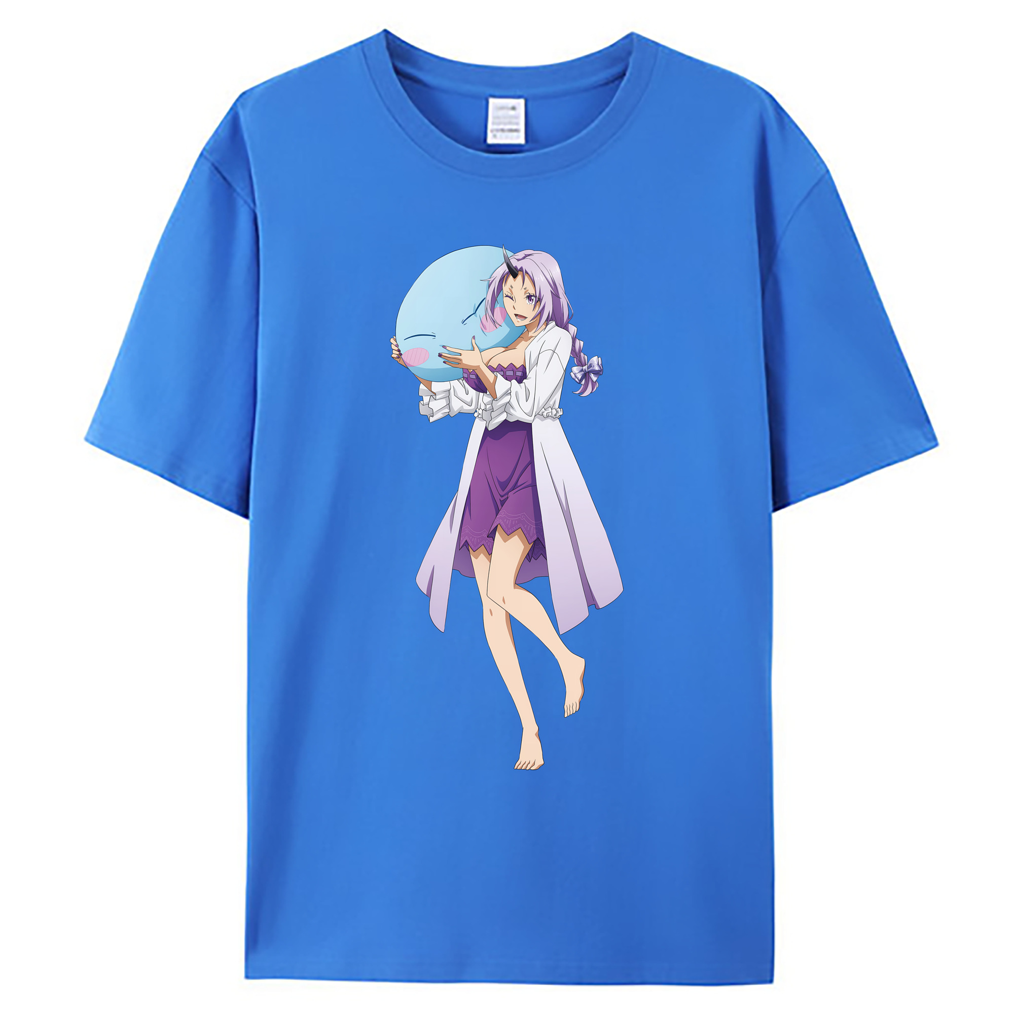 （画像用） 転スラ Regarding Reincarnated to Slime 綿100％ メンズ半袖Tシャツ｜肌触りやわらか＆通気性