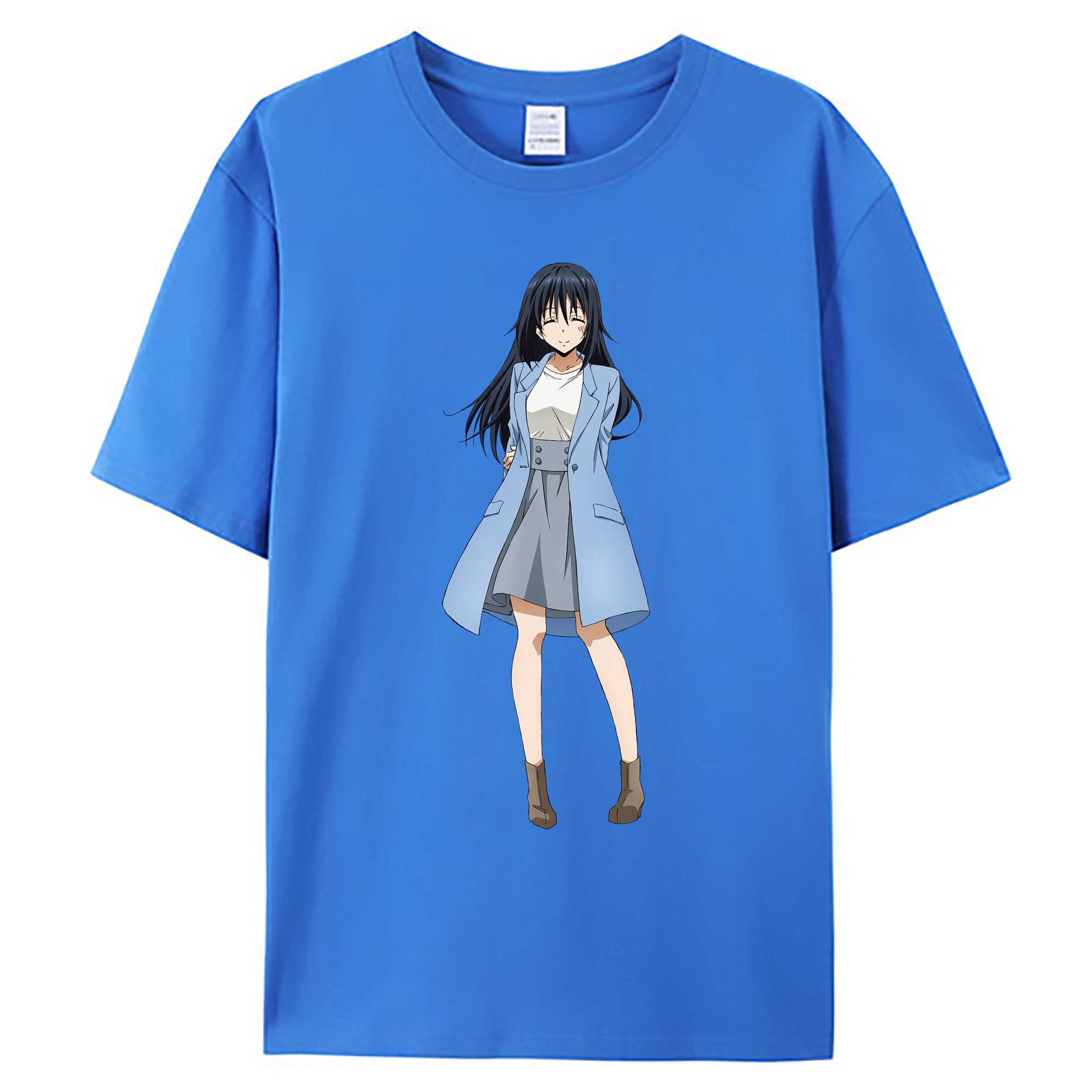 （画像用） 転スラ Regarding Reincarnated to Slime 綿100％ メンズ半袖Tシャツ｜肌触りやわらか＆通気性
