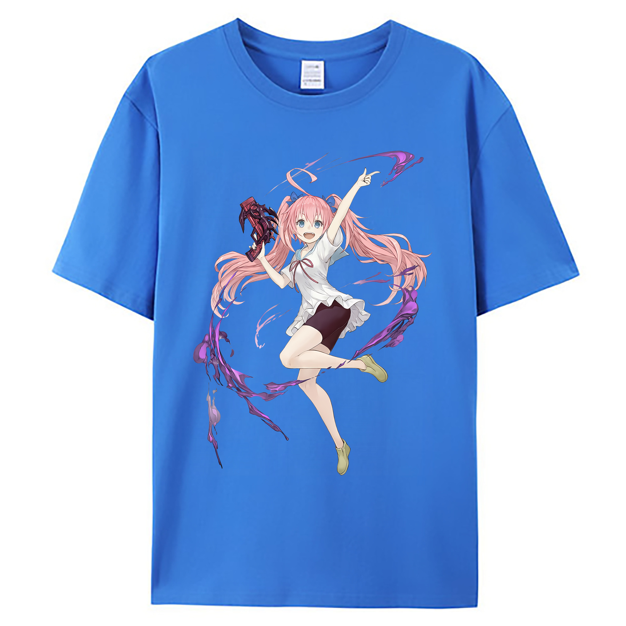 （画像用） 転スラ Regarding Reincarnated to Slime 綿100％ メンズ半袖Tシャツ｜肌触りやわらか＆通気性