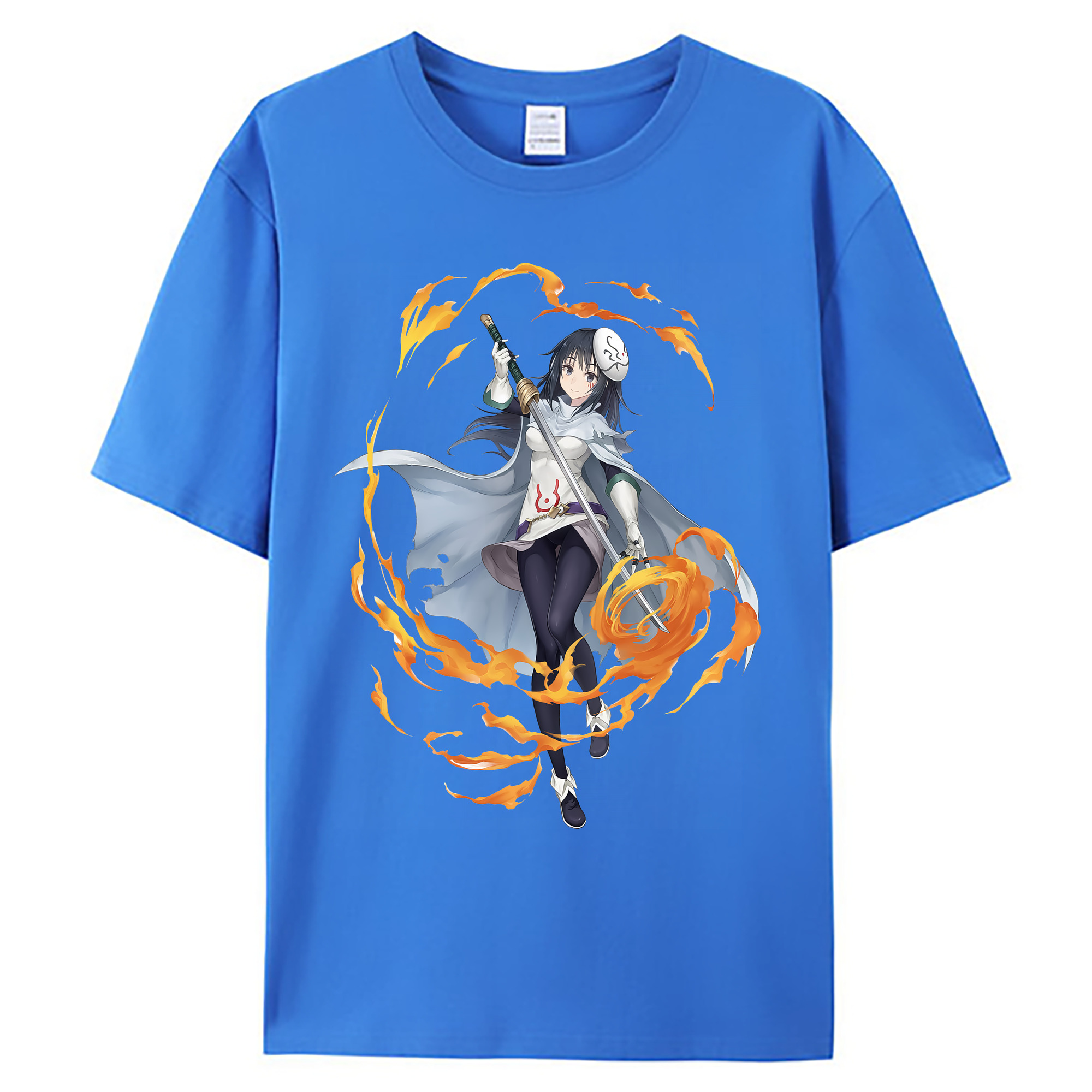 （画像用） 転スラ Regarding Reincarnated to Slime 綿100％ メンズ半袖Tシャツ｜肌触りやわらか＆通気性