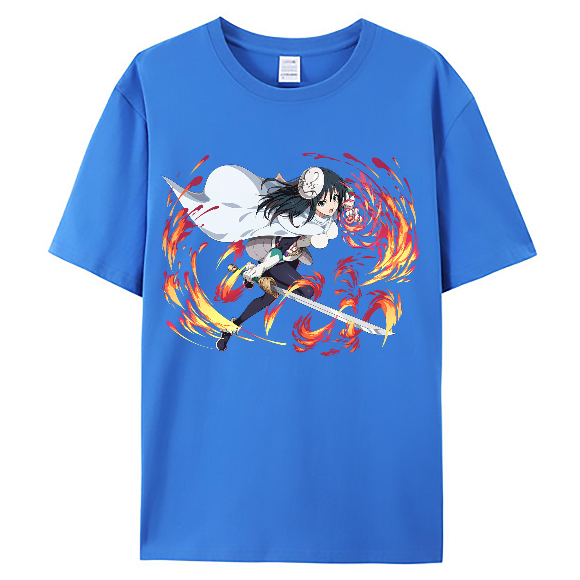 （画像用） 転スラ Regarding Reincarnated to Slime 綿100％ メンズ半袖Tシャツ｜肌触りやわらか＆通気性