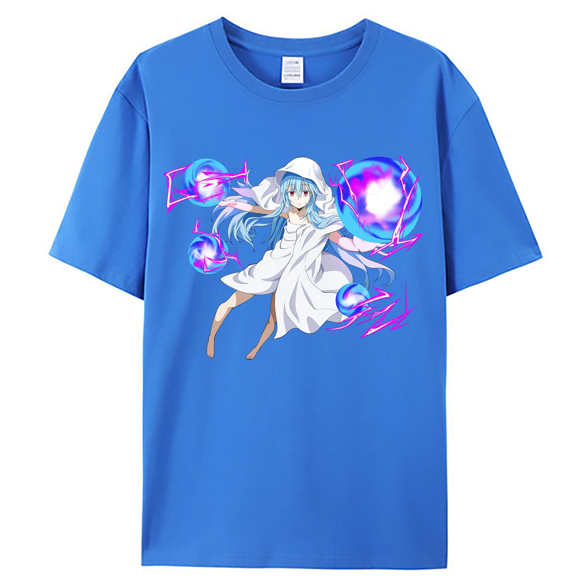 （画像用） 転スラ Regarding Reincarnated to Slime 綿100％ メンズ半袖Tシャツ｜肌触りやわらか＆通気性