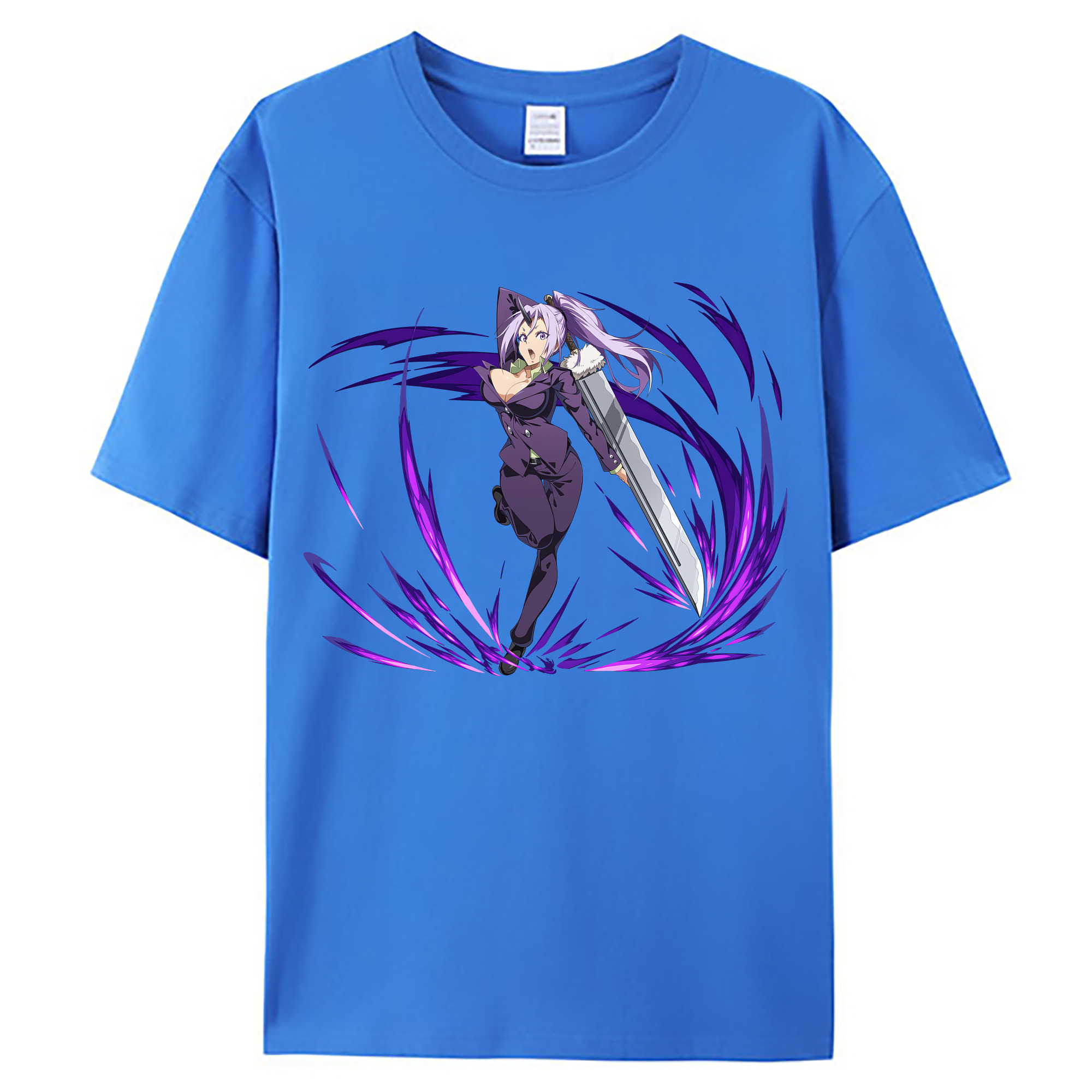 （画像用） 転スラ Regarding Reincarnated to Slime 綿100％ メンズ半袖Tシャツ｜肌触りやわらか＆通気性