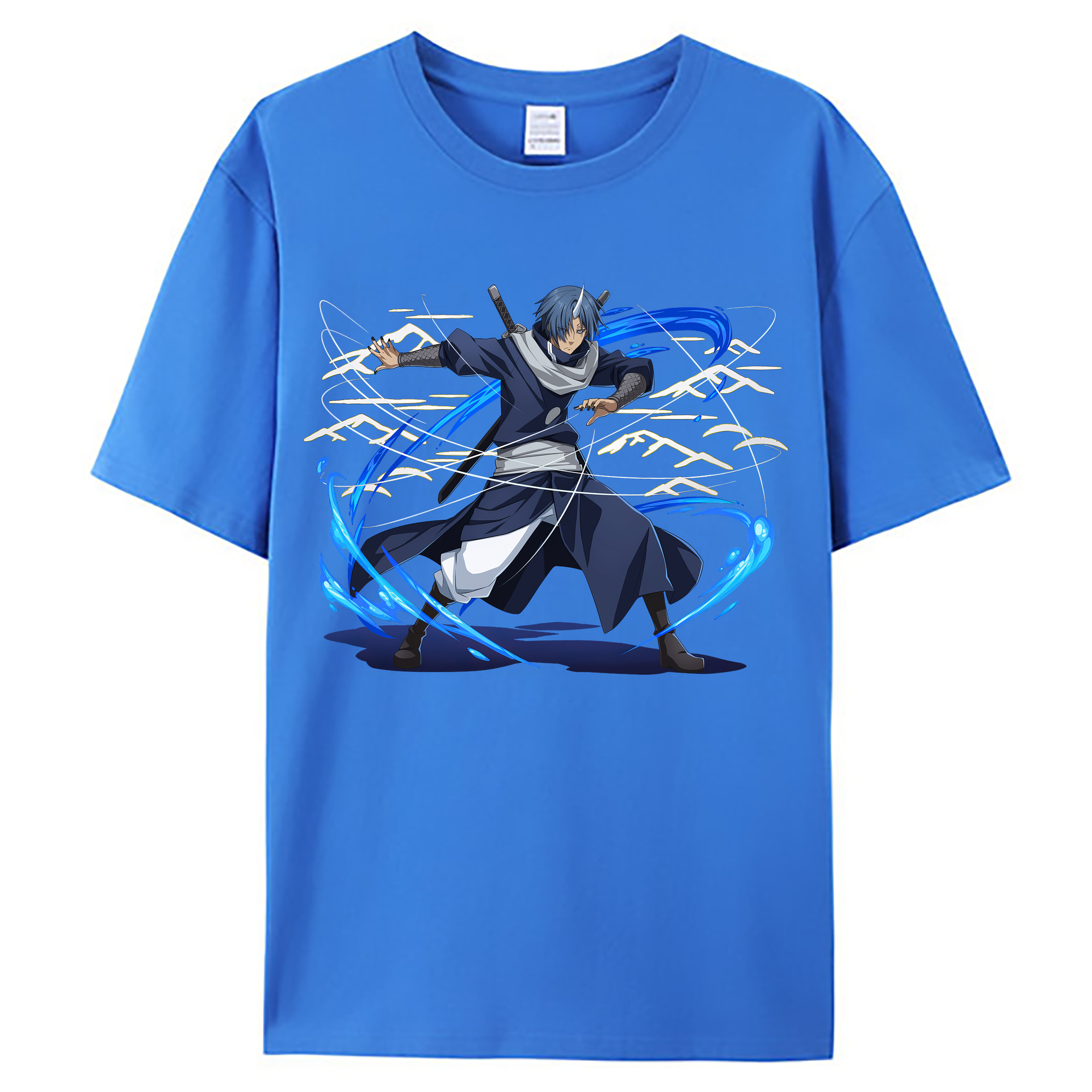 （画像用） 転スラ Regarding Reincarnated to Slime 綿100％ メンズ半袖Tシャツ｜肌触りやわらか＆通気性