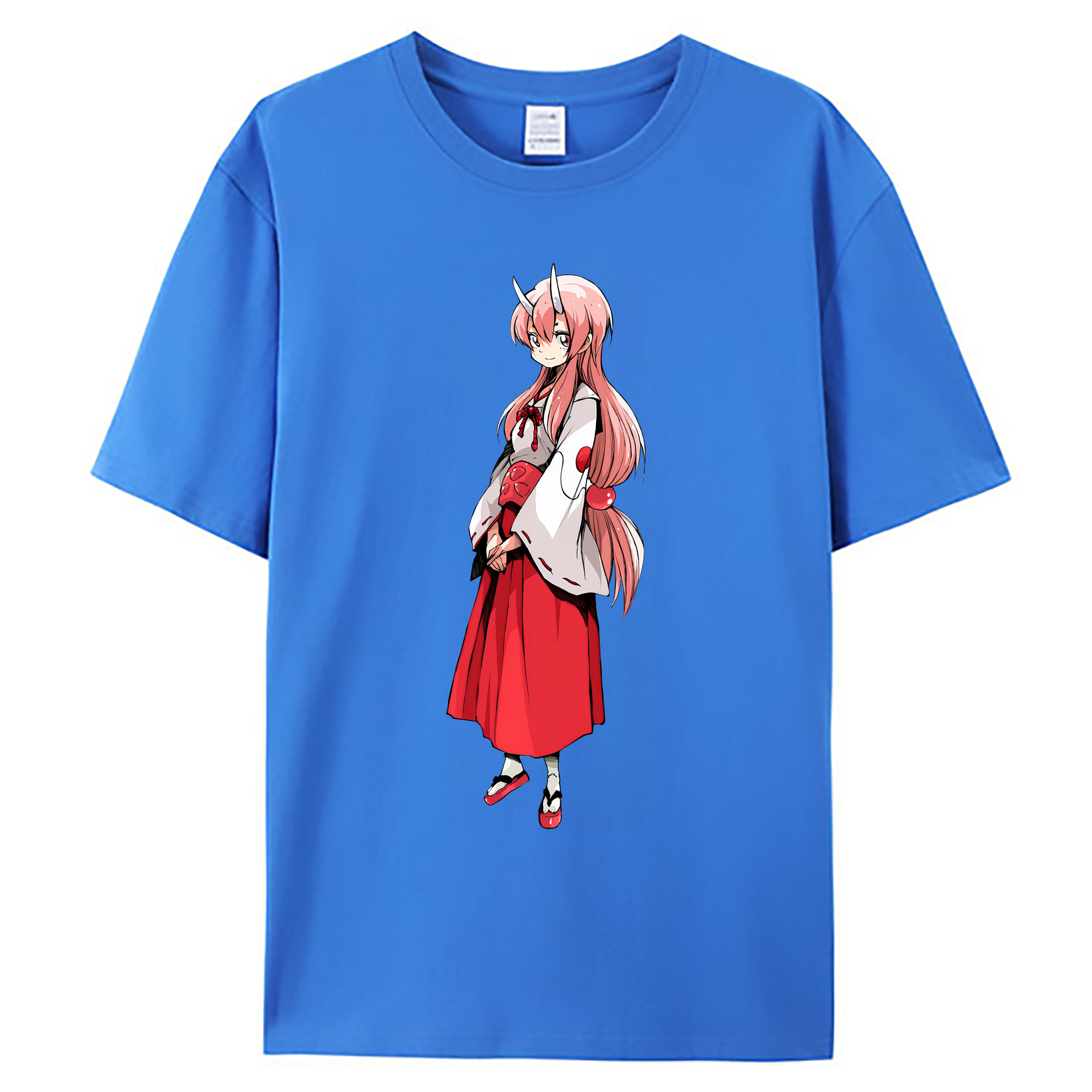 （画像用） 転スラ Regarding Reincarnated to Slime 綿100％ メンズ半袖Tシャツ｜肌触りやわらか＆通気性