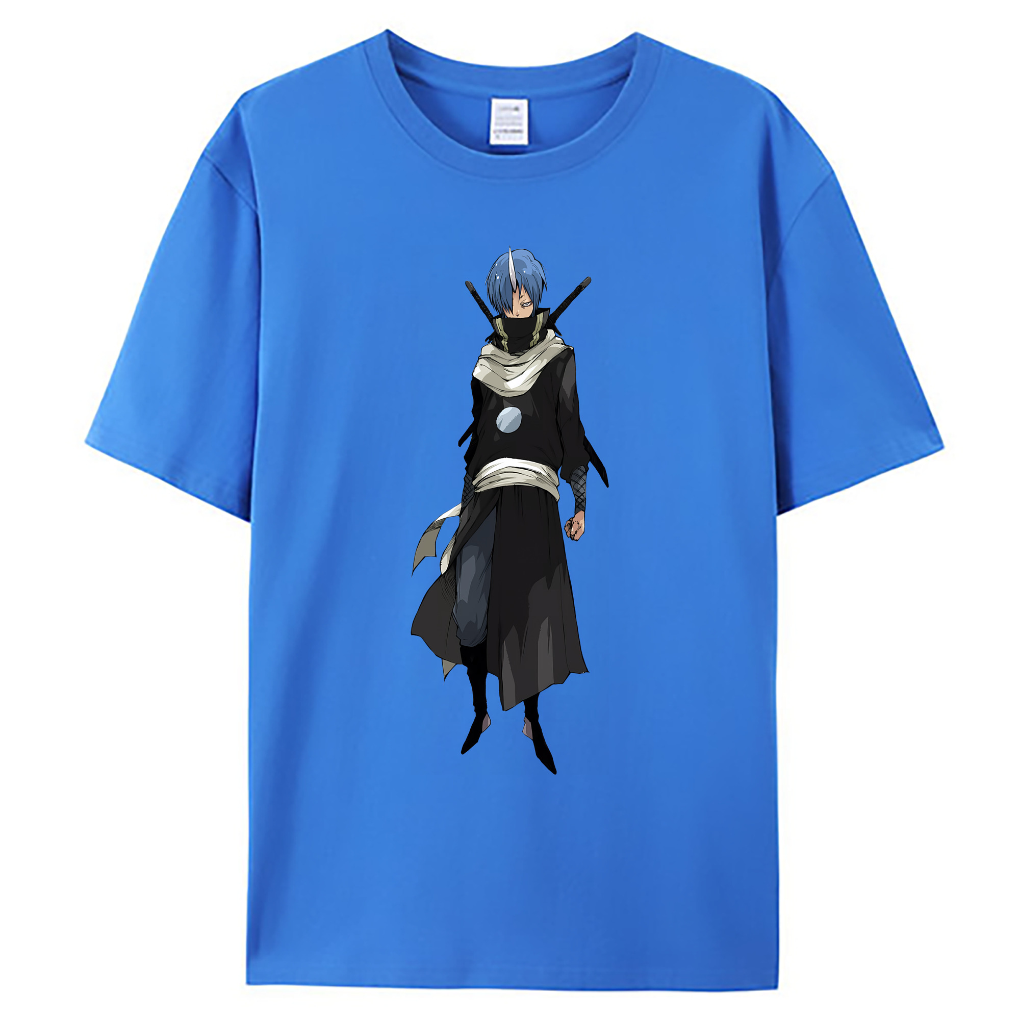 （画像用） 転スラ Regarding Reincarnated to Slime 綿100％ メンズ半袖Tシャツ｜肌触りやわらか＆通気性
