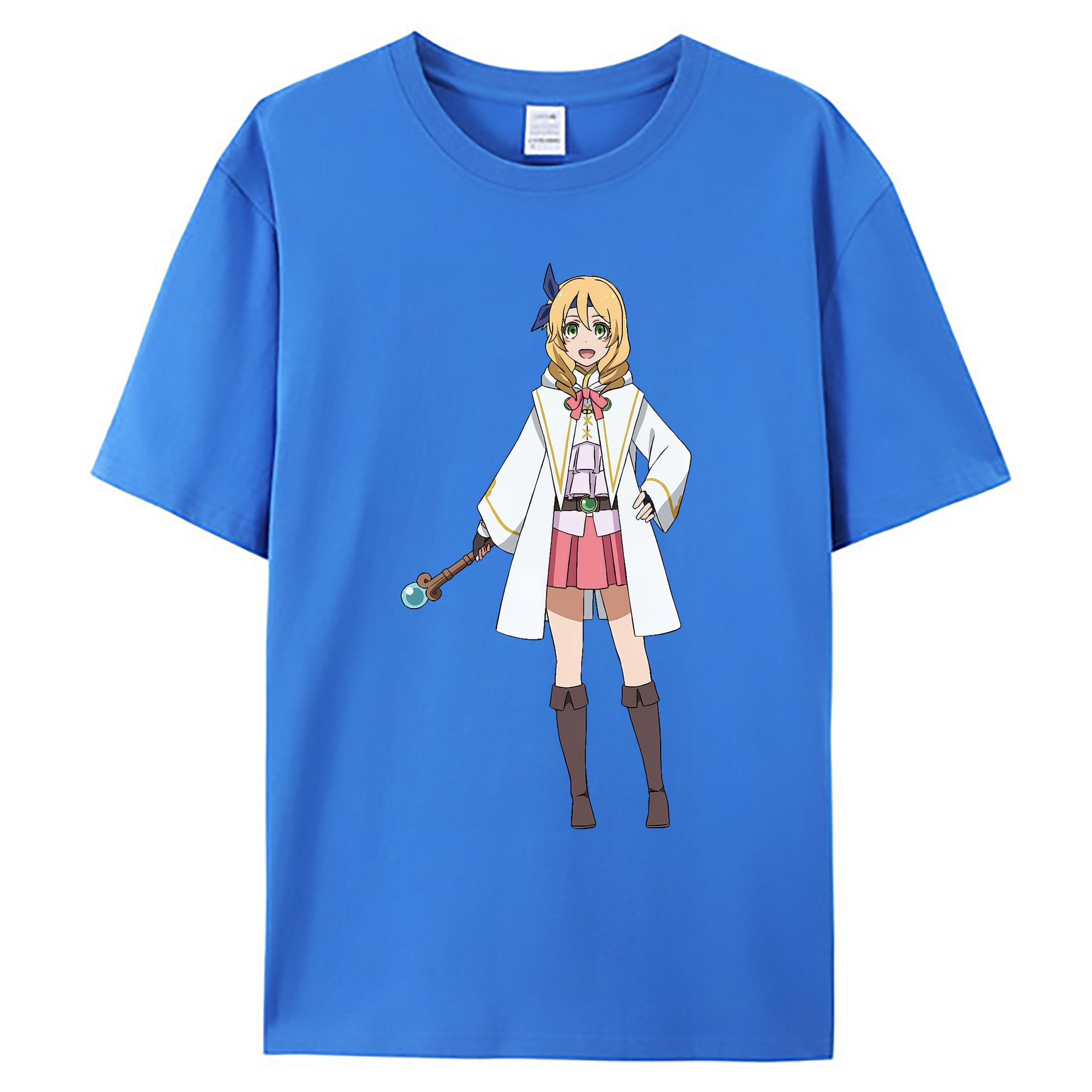 （画像用） 転スラ Regarding Reincarnated to Slime 綿100％ メンズ半袖Tシャツ｜肌触りやわらか＆通気性