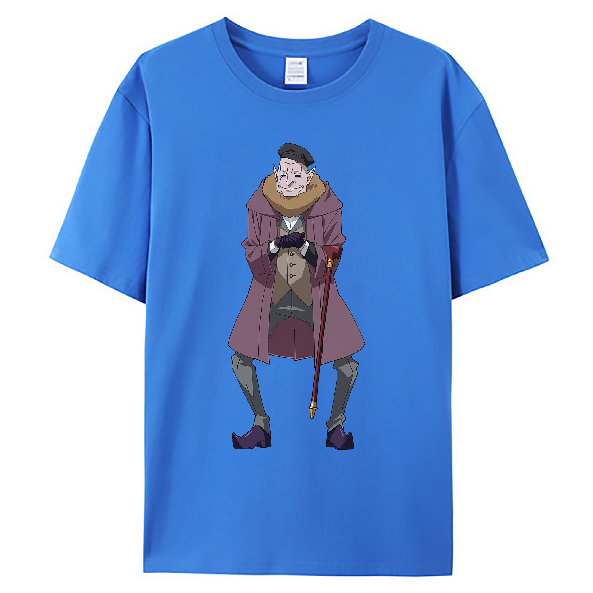 （画像用） 転スラ Regarding Reincarnated to Slime 綿100％ メンズ半袖Tシャツ｜肌触りやわらか＆通気性