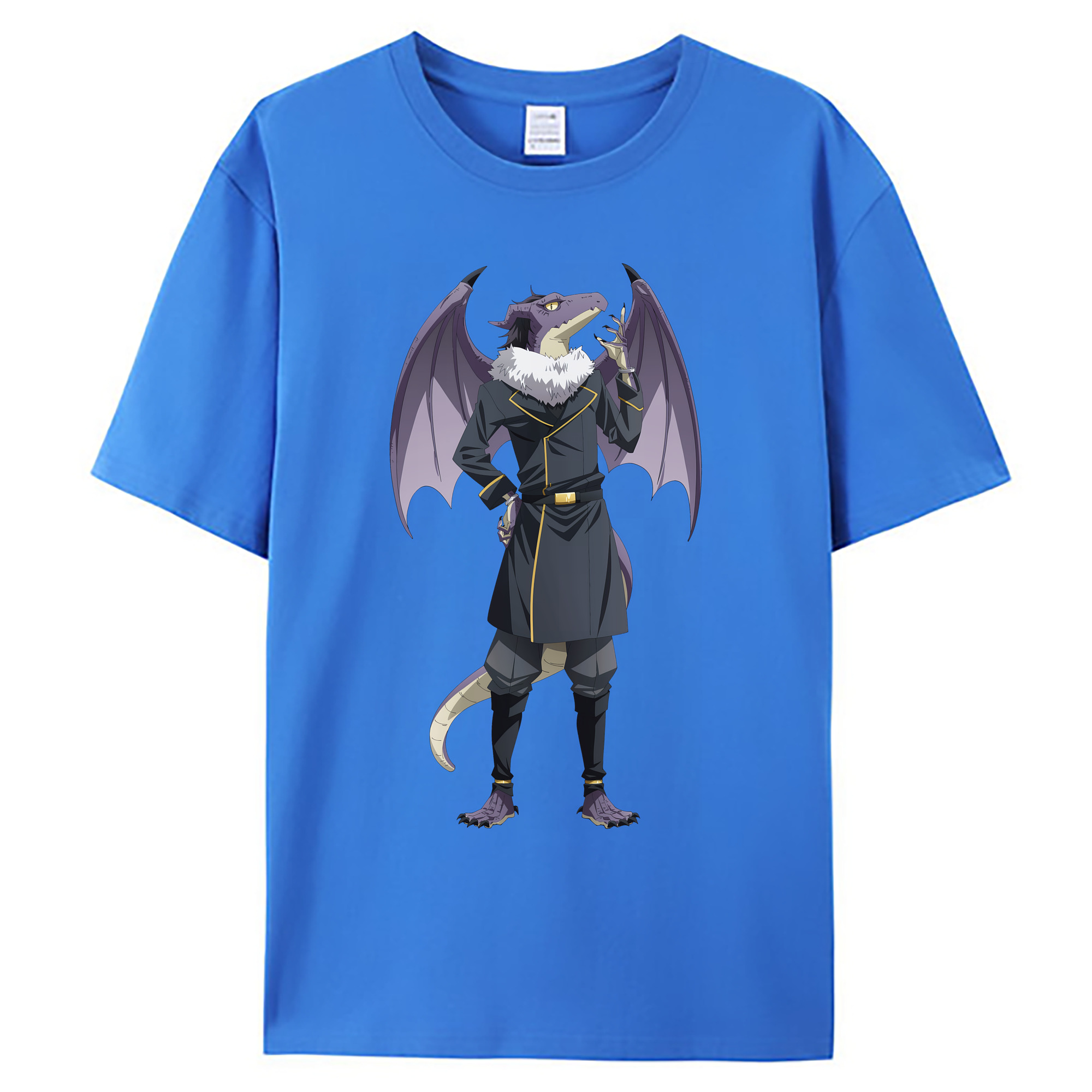 （画像用） 転スラ Regarding Reincarnated to Slime 綿100％ メンズ半袖Tシャツ｜肌触りやわらか＆通気性