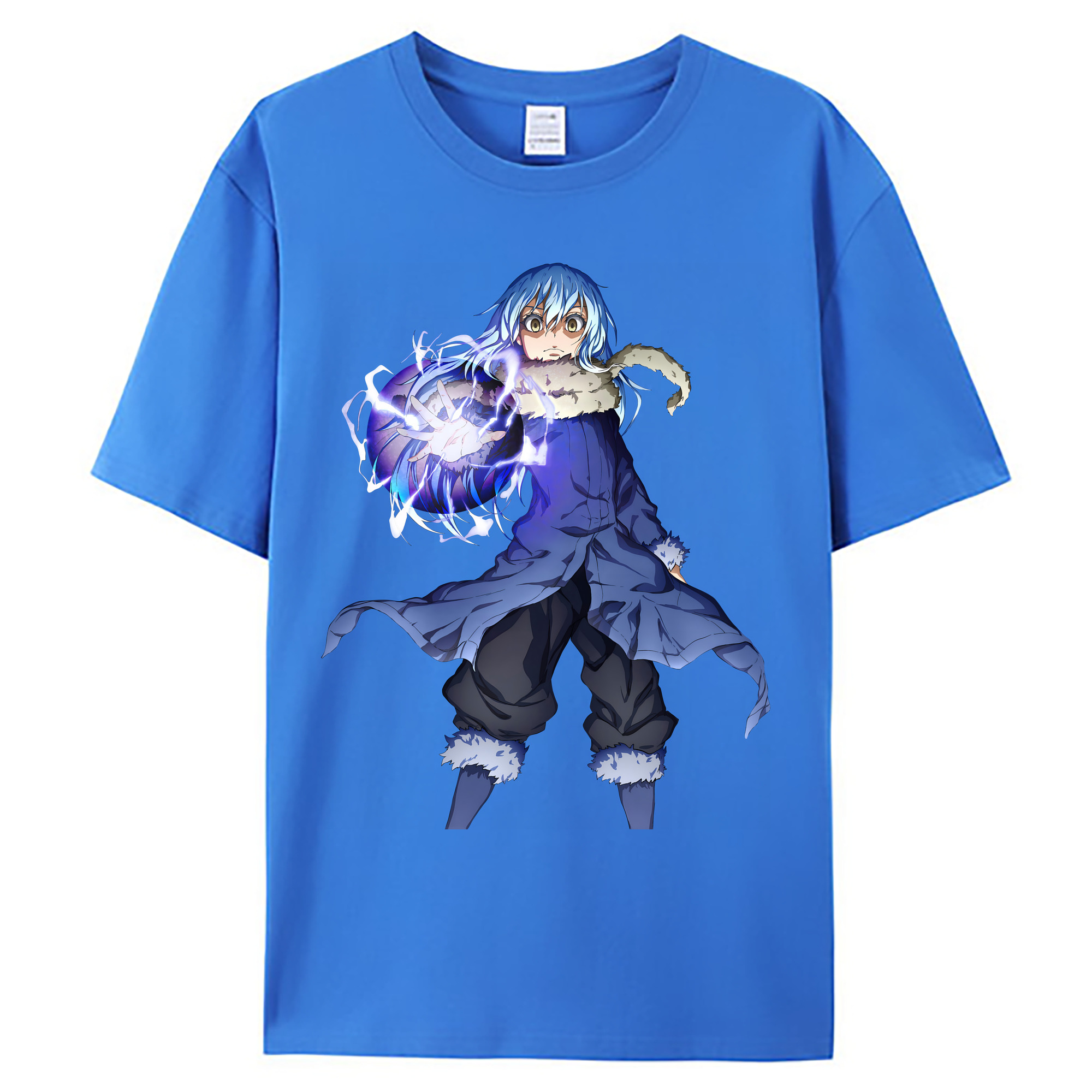 （画像用） 転スラ Regarding Reincarnated to Slime 綿100％ メンズ半袖Tシャツ｜肌触りやわらか＆通気性