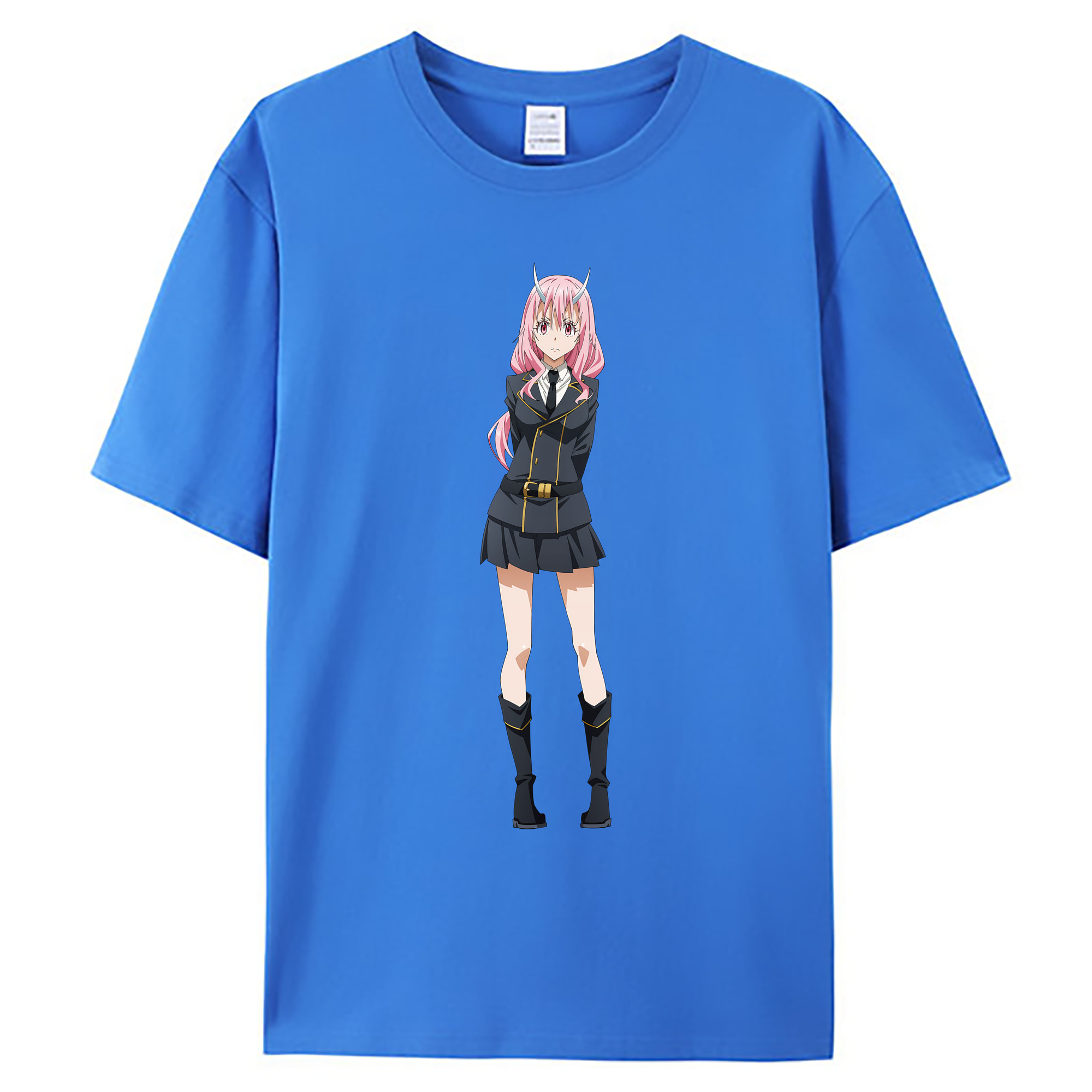 （画像用） 転スラ Regarding Reincarnated to Slime 綿100％ メンズ半袖Tシャツ｜肌触りやわらか＆通気性